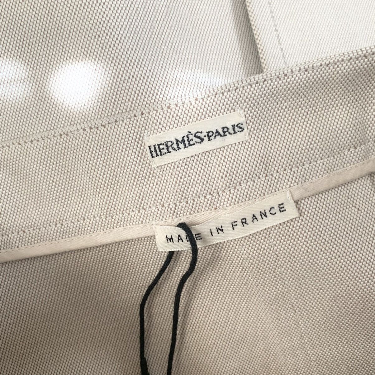 Hermes Hermes cotton weave skirt double side zipper Size 26" / US 2 / IT 38 - 4 Thumbnail