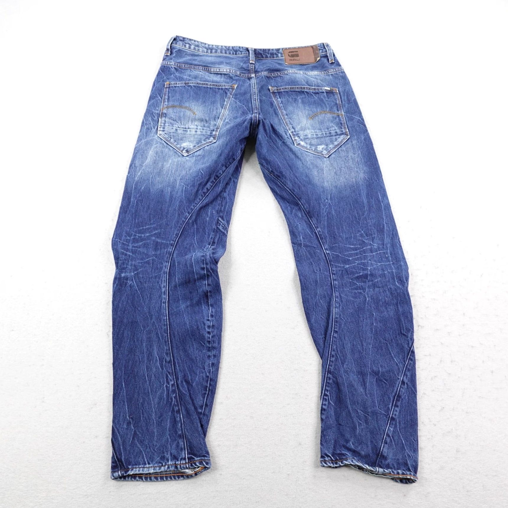 Vintage G-Star RAW Arc 3D Jeans - Denim, Distressed, Blue - Adult 32x30, Button Fly, Tapered Fit, Regular Waist, Cotton Denim, Men Size US 32 / EU 48 - 5 Thumbnail