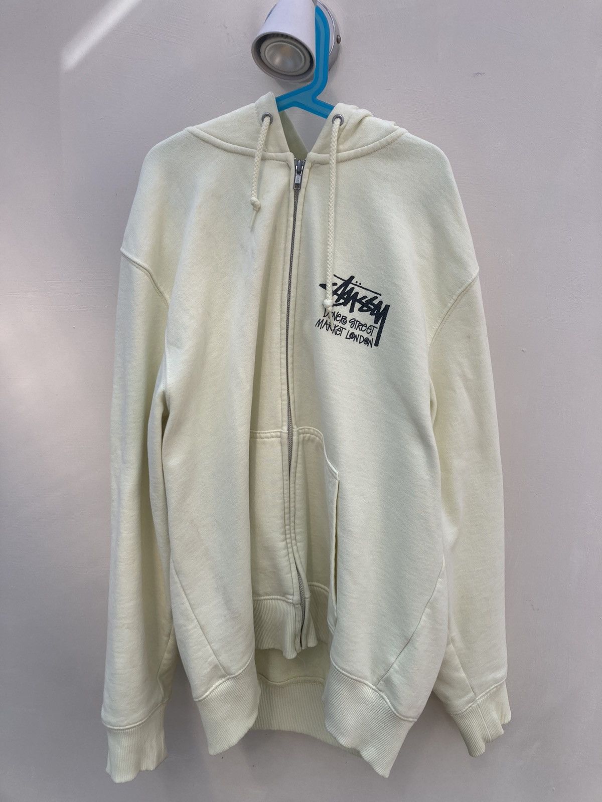 Yellow Stussy Dover Street Market exclusive hoodie