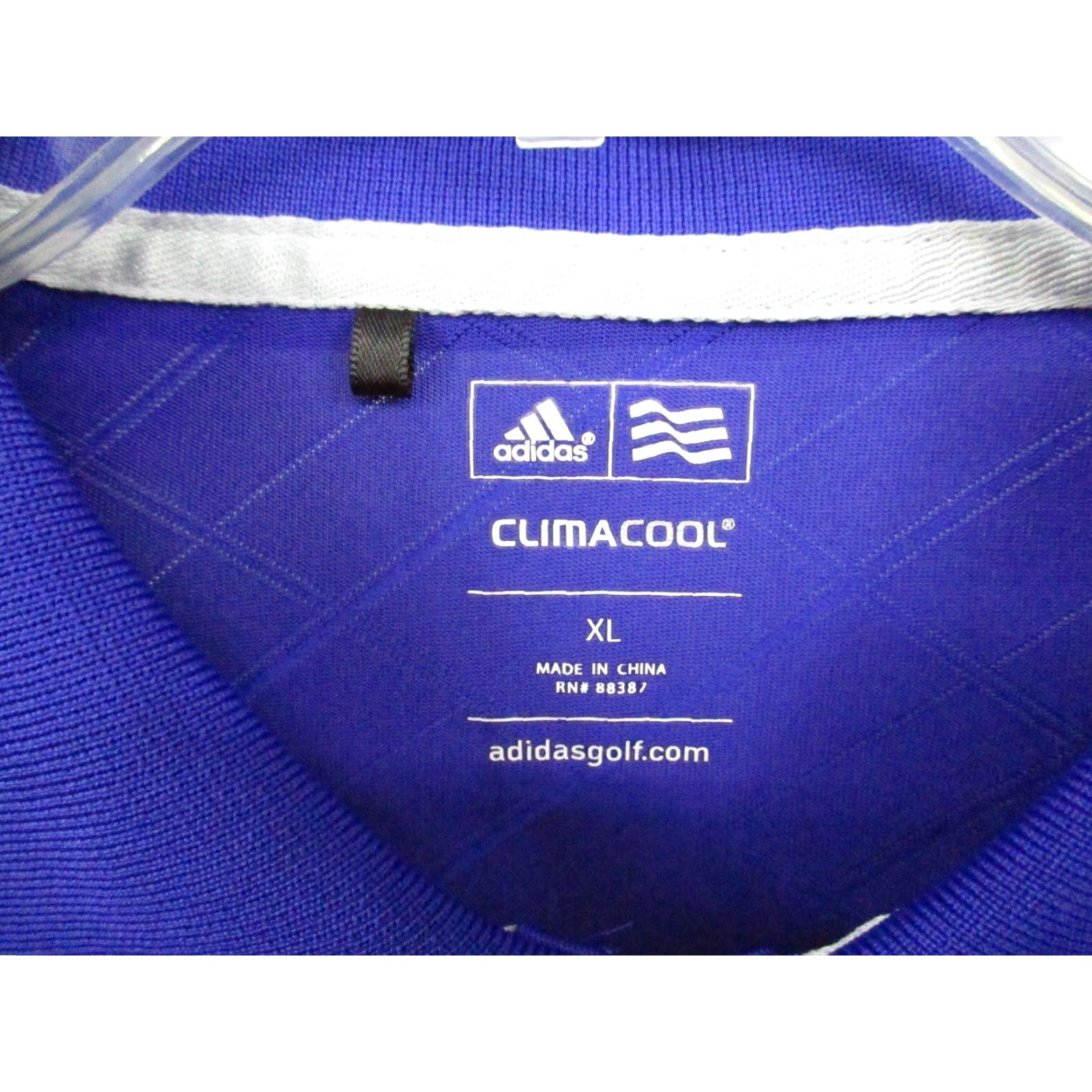 Adidas Adidas Climacool Polo Shirt XL Men Short Sleeve Golf Purple Greyston Cup Polo Size US XL / EU 56 / 4 - 3 Thumbnail