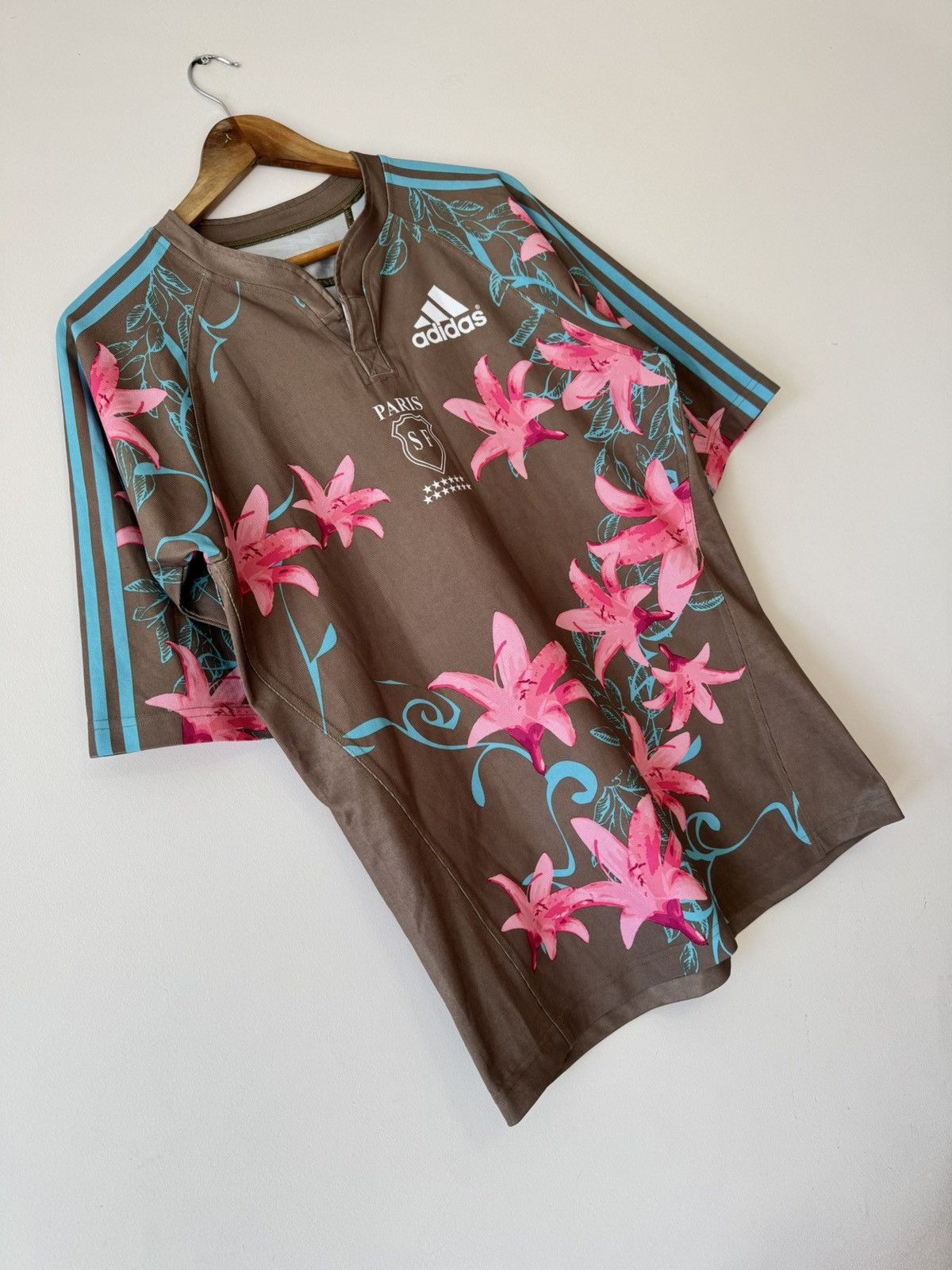 Adidas Vintage SF Paris 2007-2008 Away Rugby Jersey Adidas Shirt Size US L / EU 52-54 / 3 - 4 Thumbnail