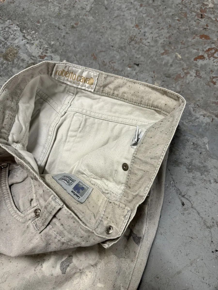 Roberto Cavalli 2000s Roberto Cavalli Grey Flowers Archive Pants Size 25" / US 0 / IT 36 - 7 Thumbnail