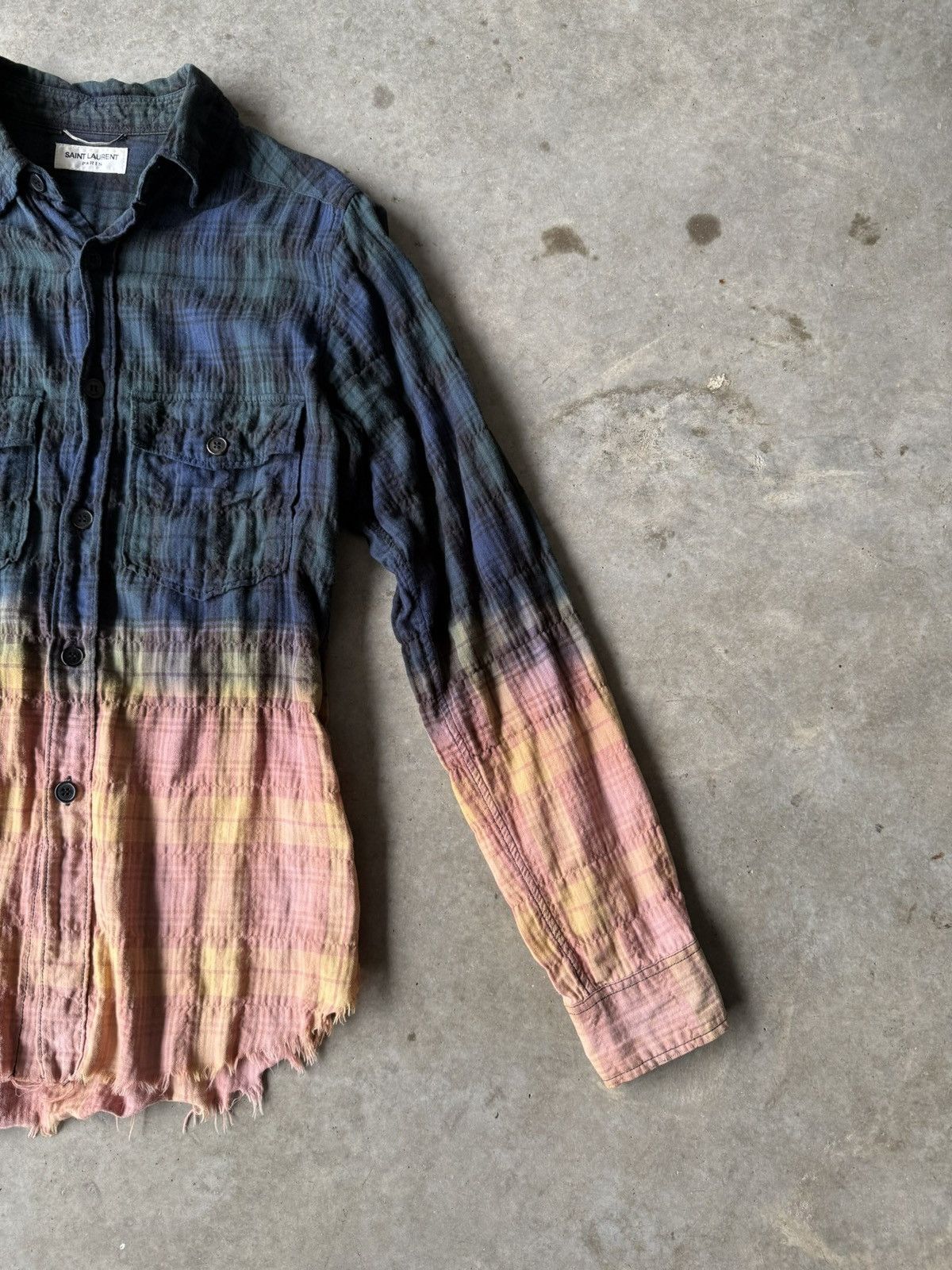 Saint Laurent Paris Saint Laurent Paris SS16 Surf Sound Bleached Raw Flannel Size US XS / EU 42 / 0 - 3 Thumbnail