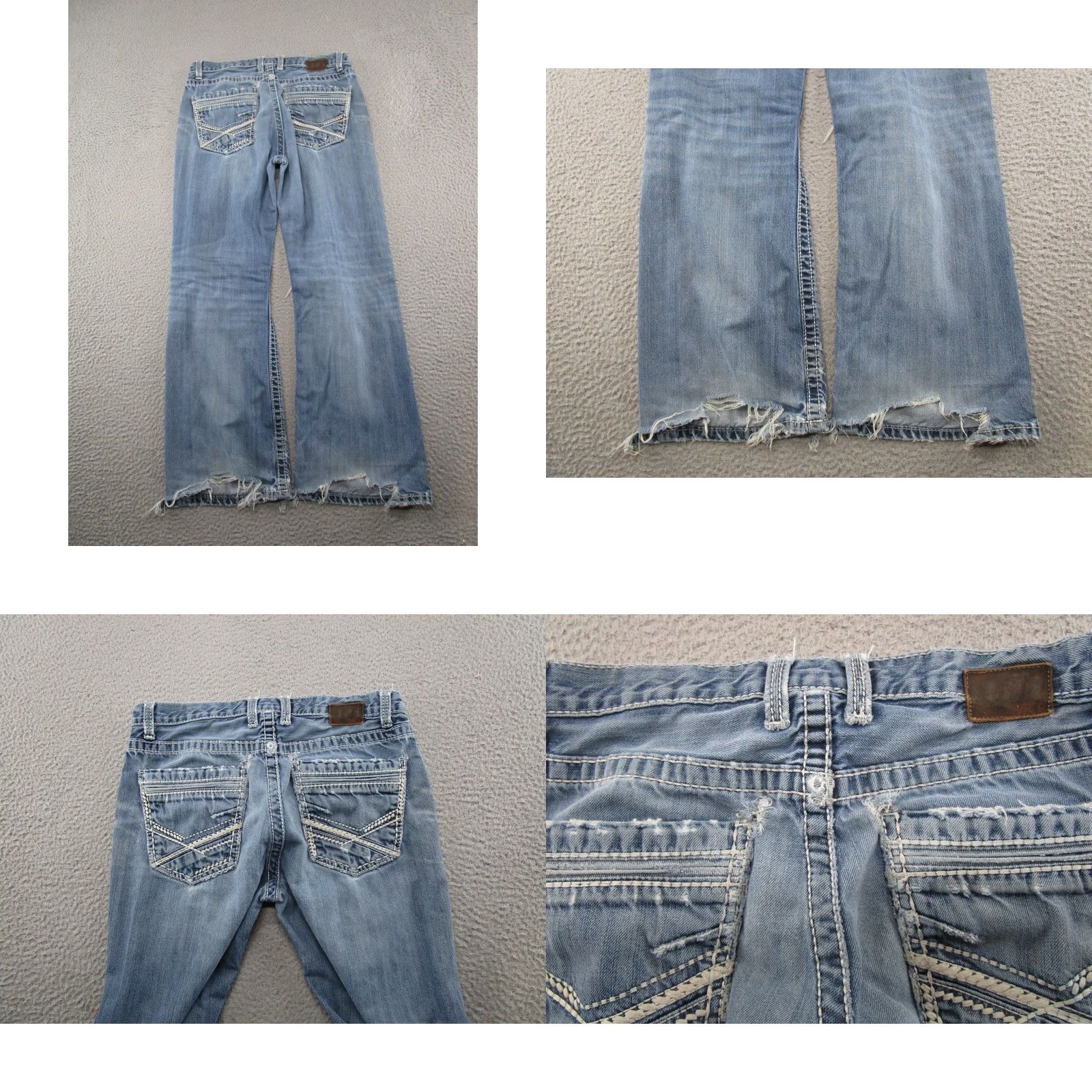 Vintage BKE Buckle Tyler Straight Jeans 32S 32 Regular Denim Blue 5-Pocket Mens Vintage Read Therash? Size US 32 / EU 48 - 9 Thumbnail