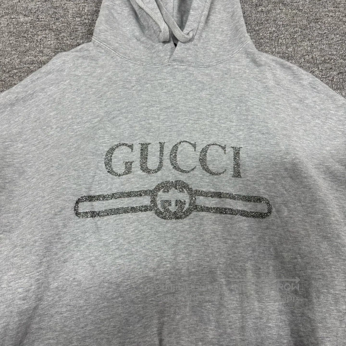 Gucci Guicci New logo: Water diamond letter logo hooded hoodie| Size S / US 4 / IT 40 - 4 Thumbnail