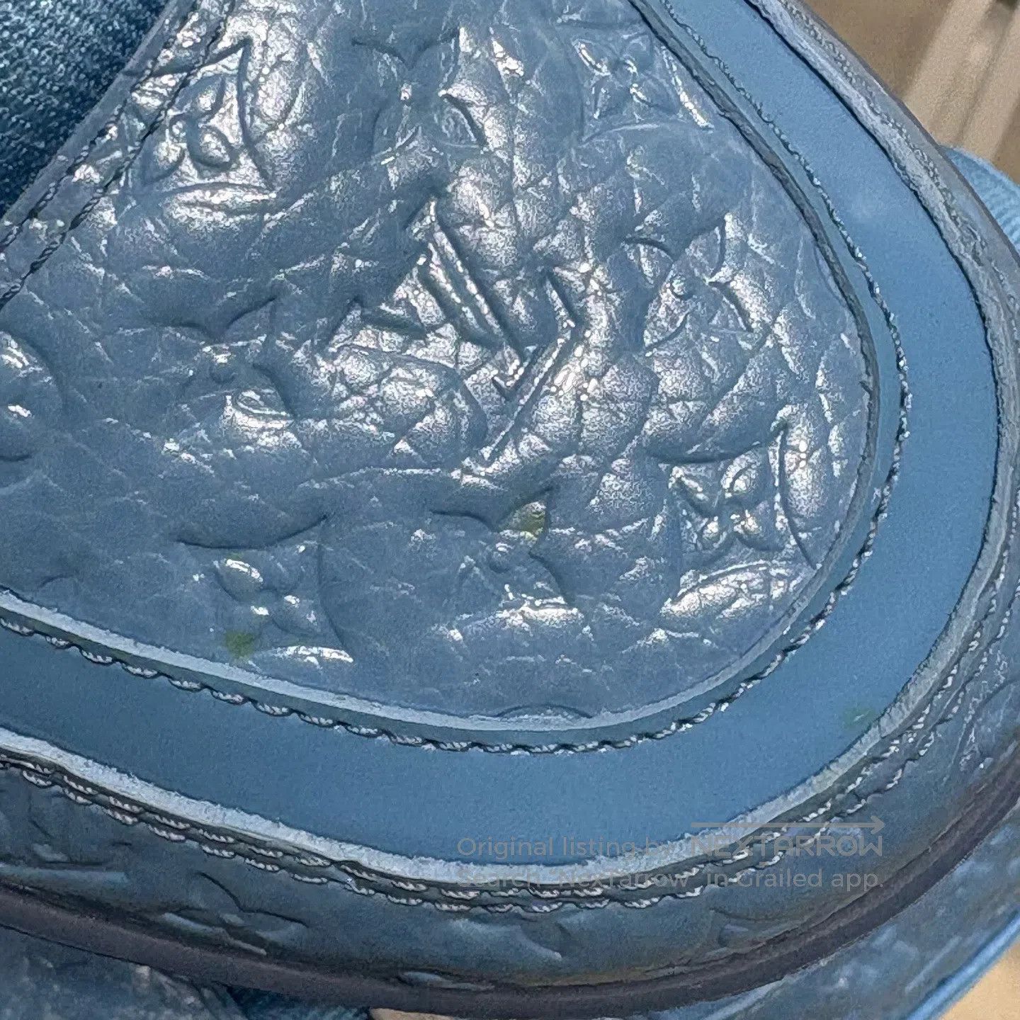 Louis Vuitton Louis Vuitton Trainer New Full-Print Blue shoes Size US 7.5 / EU 40-41 - 9 Thumbnail