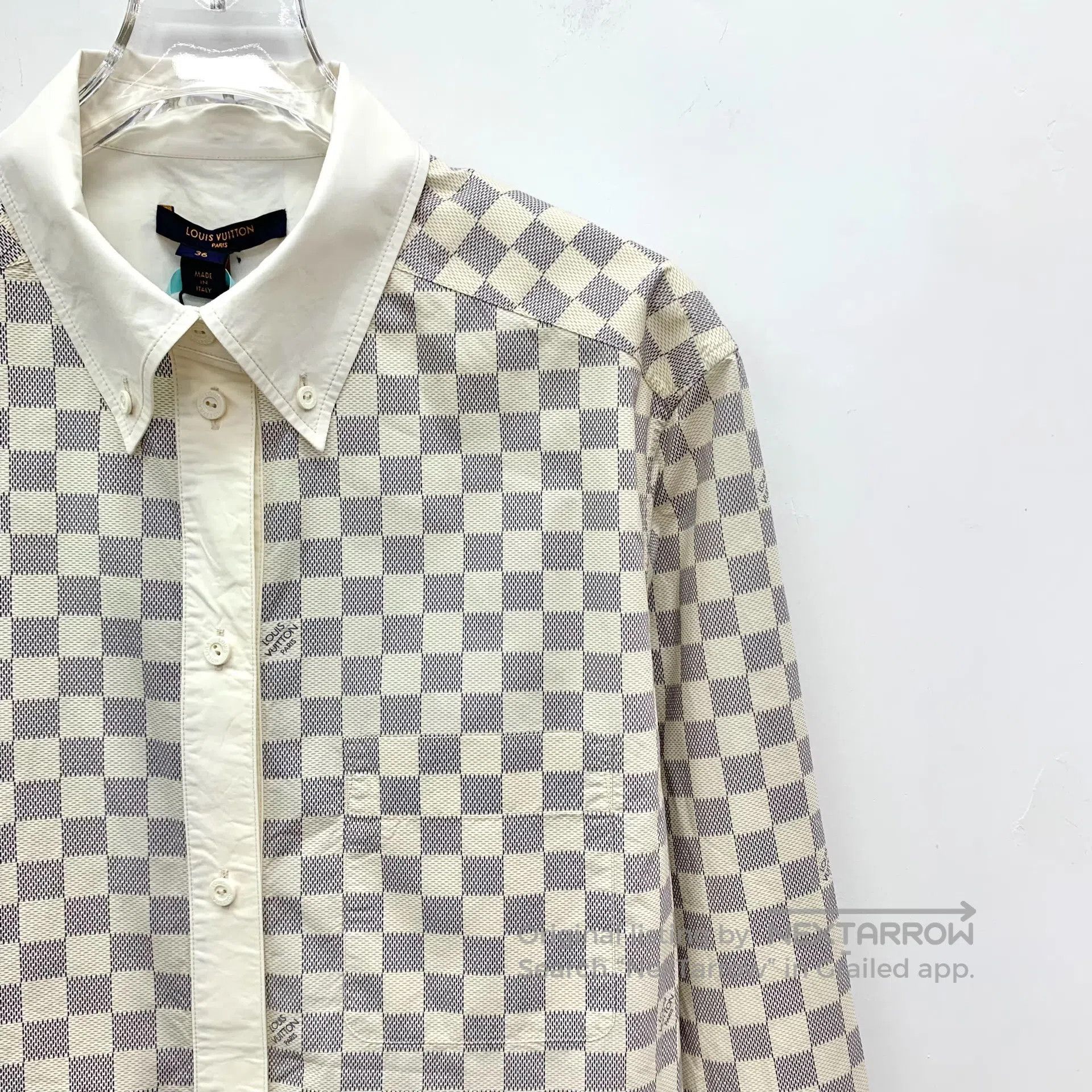 Louis Vuitton Louis Vuitton Color-blocked checkered cotton collar single Size XS / US 0-2 / IT 36-38 - 3 Thumbnail