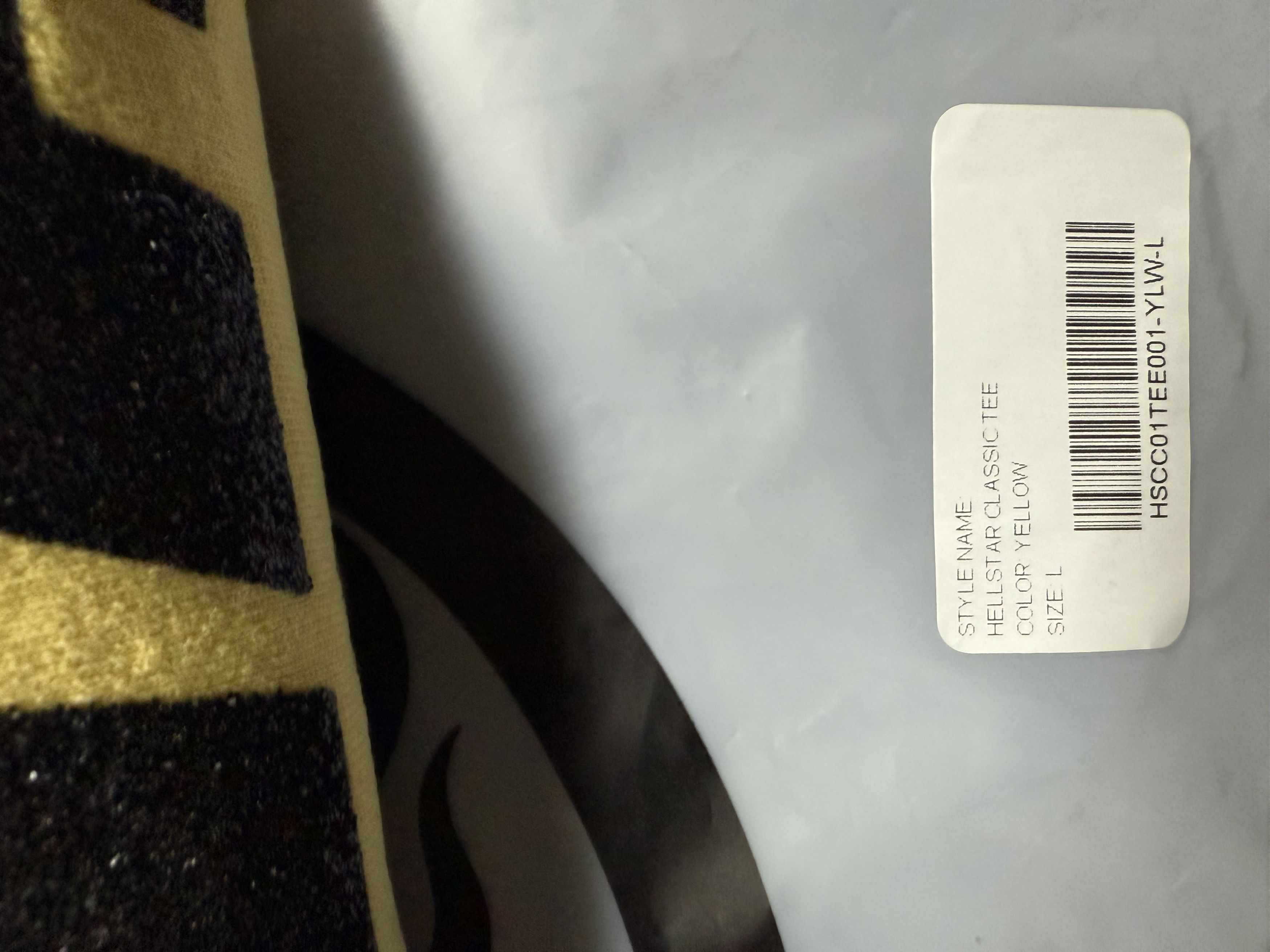 HELLSTAR Classic Black Glitter Logo T-Shirt Size US L / EU 52-54 / 3 - 8 Thumbnail