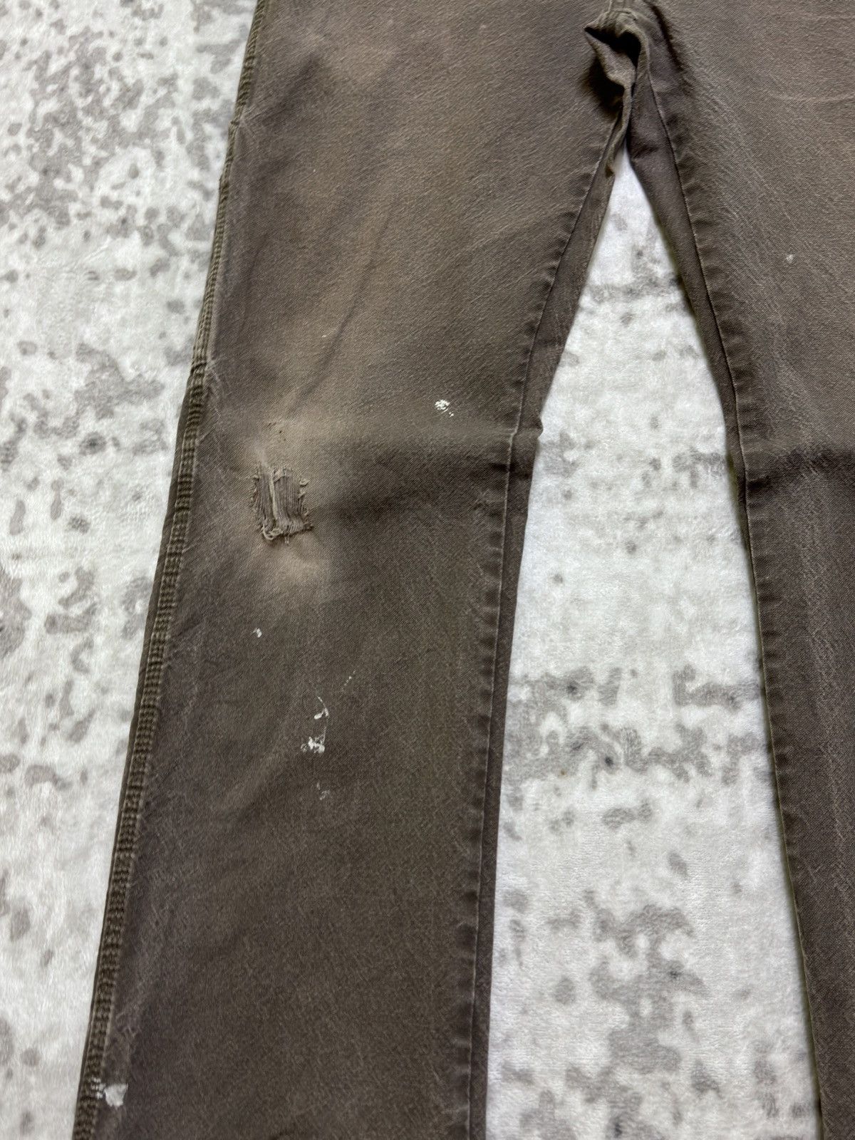 Dickies Vintage Brown Workwear Carpenter Pants Sun Faded Distressed Size US 32 / EU 48 - 7 Thumbnail