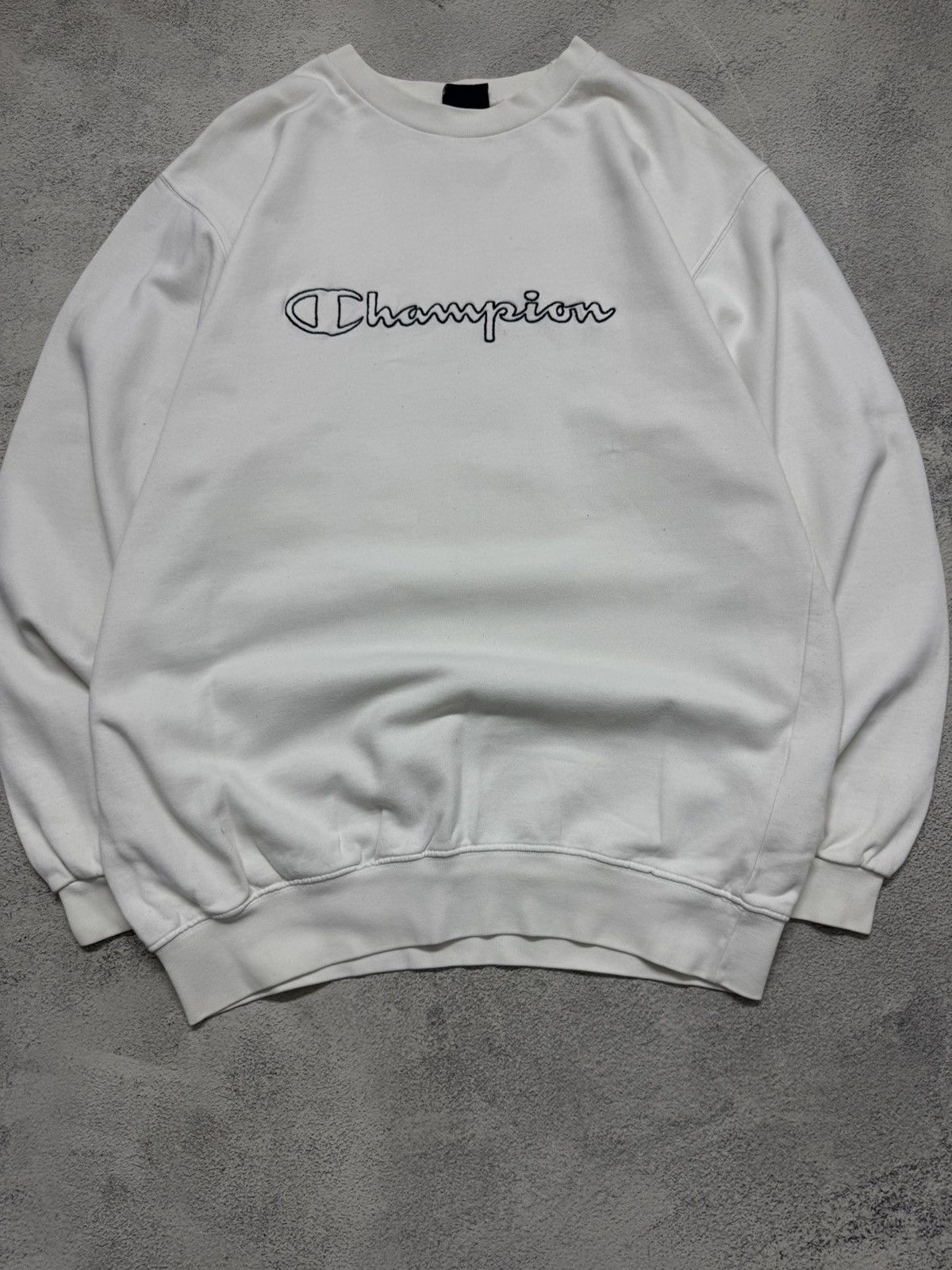 Champion Vintage Y2k Champion 🤍 Spell Out Big Logo Sweatshirt 90’s Size US L / EU 52-54 / 3 - 7 Thumbnail