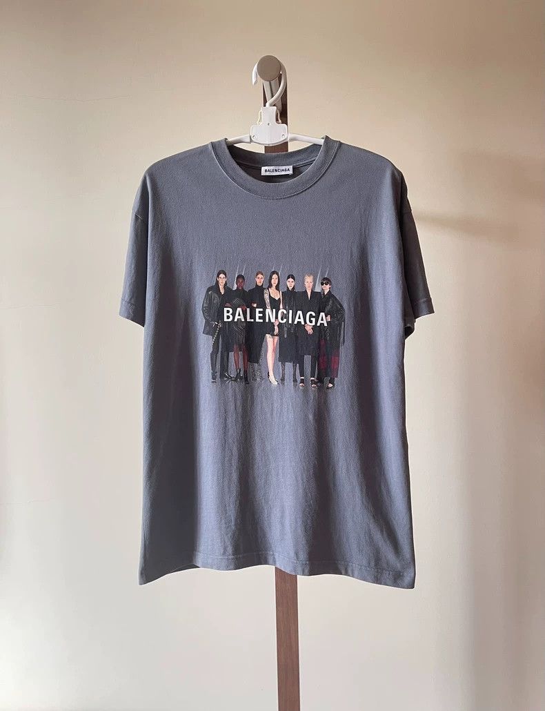 Balenciaga Balenciaga Band Portrait Print Logo Short Sleeve T-Shirt 25 Size US XS / EU 42 / 0 - 1 Thumbnail