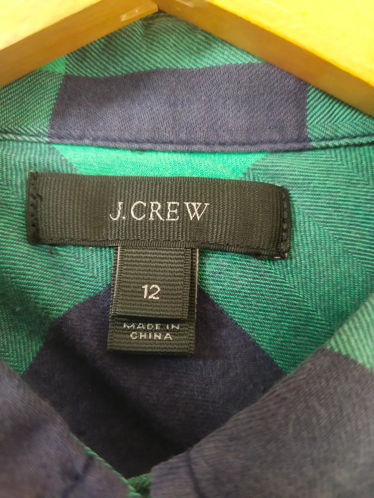 J.Crew J.Crew Green Plaid Flanel Shirt Size US M / EU 48-50 / 2 - 4 Thumbnail