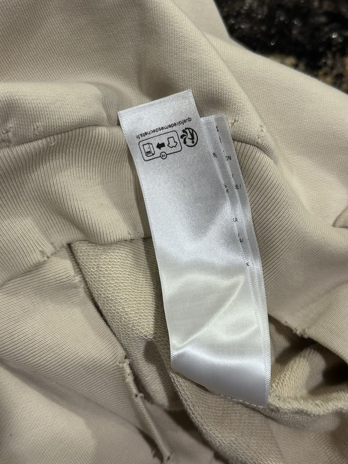 Balenciaga Balenciaga “Be Nice” Light Biege 2023 Distressed Hoodie Size US XL / EU 56 / 4 - 14 Thumbnail