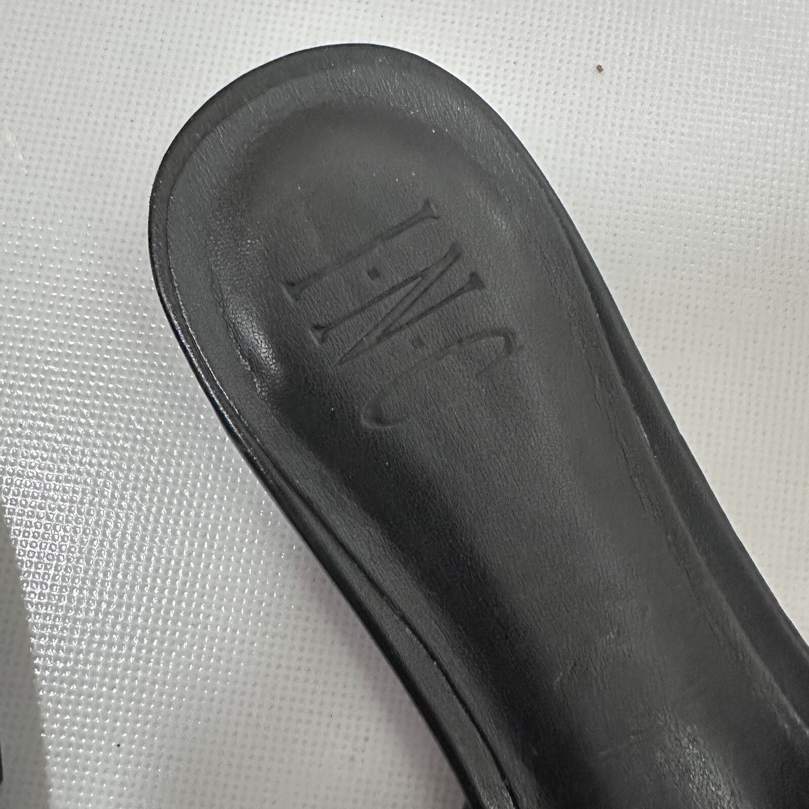 Other INC International Concepts Sandals Gargi Faux Leather Slide Size US 8.5 / IT 38.5 - 8 Thumbnail