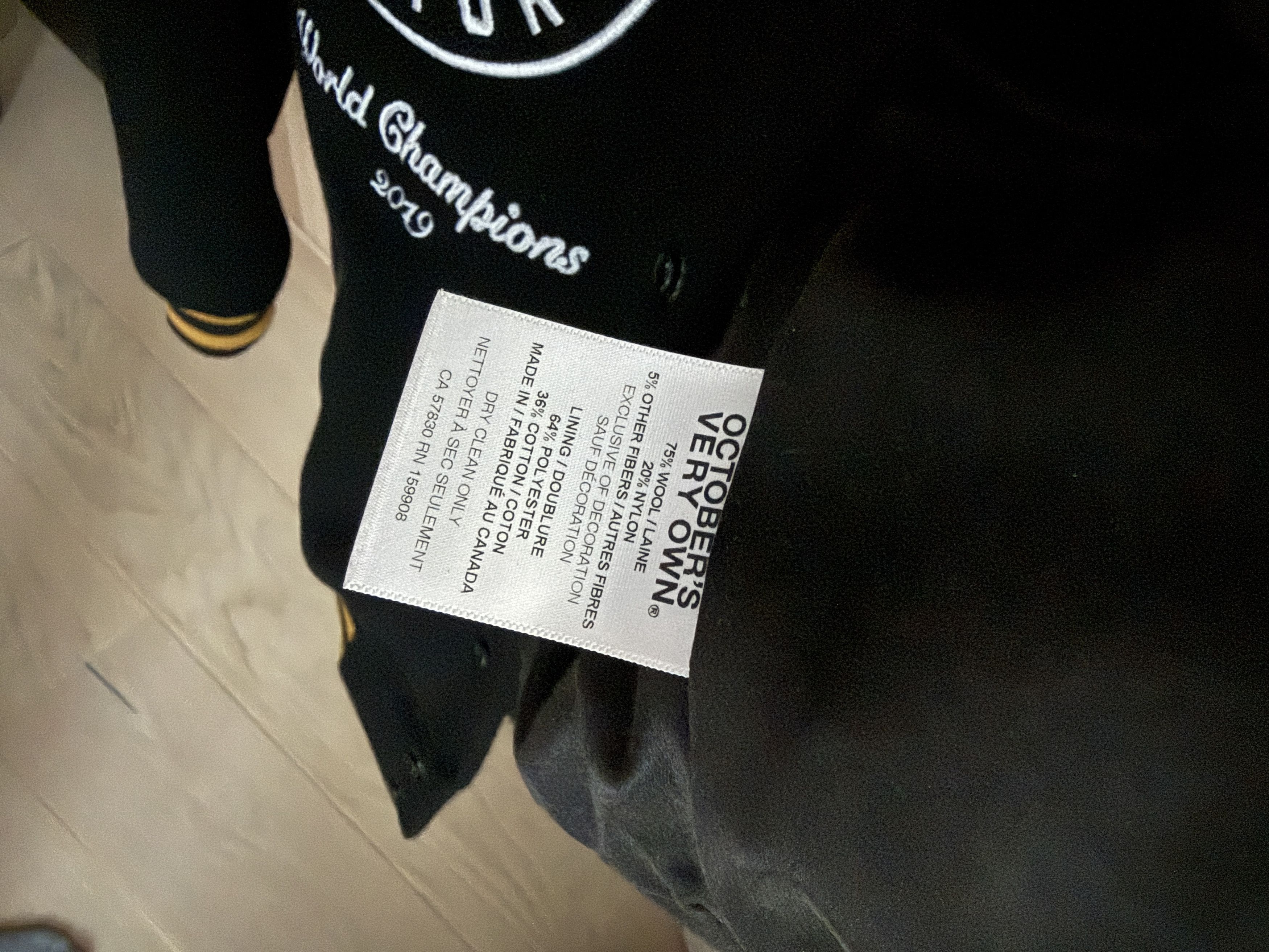 NBA × October's Very Own OVO x Raptors Varsity Jacket Size US S / EU 44-46 / 1 - 5 Thumbnail