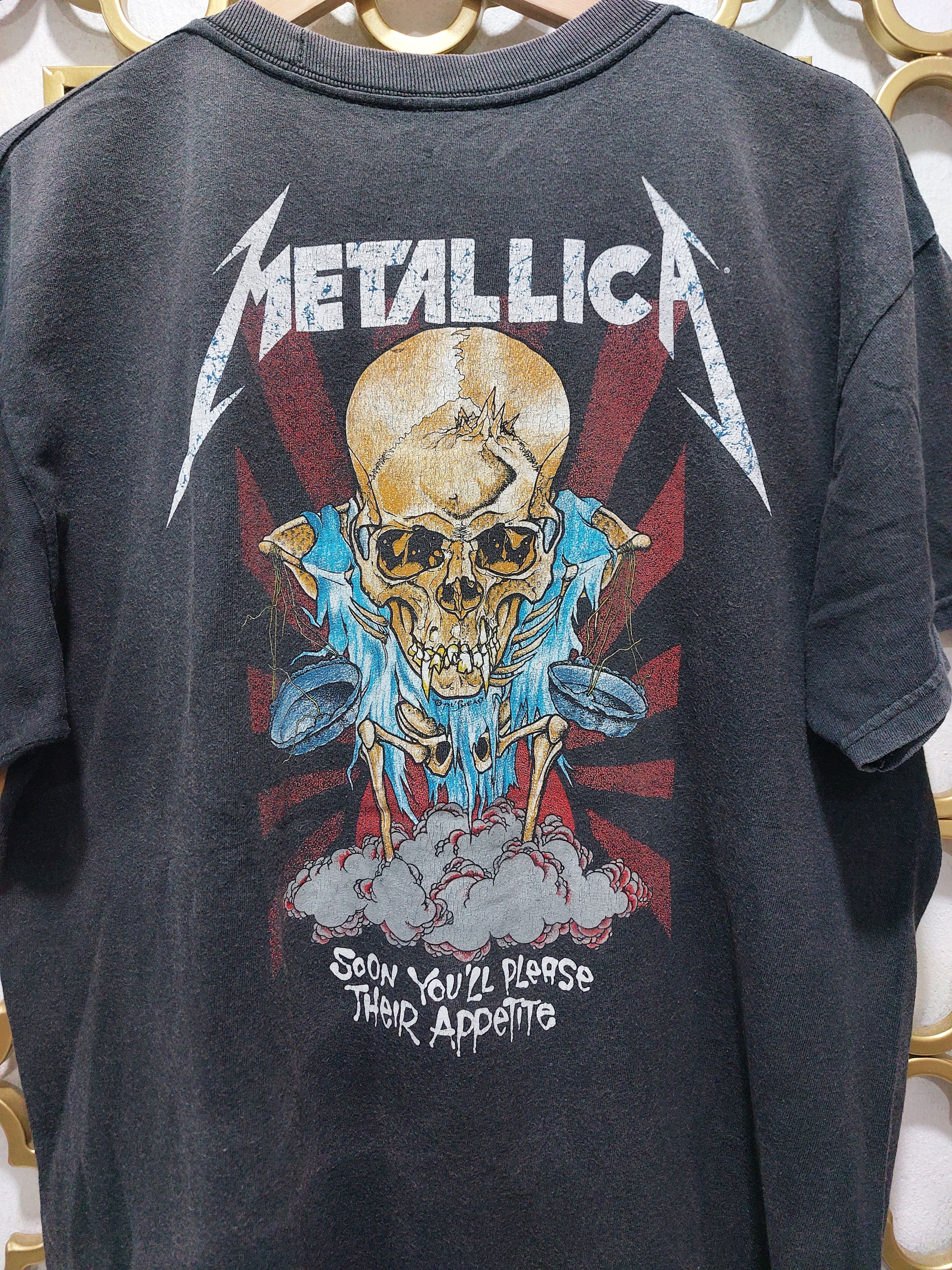 Band Tees Metallica Sun Faded Y2K Vintage Tee ©2007 Size US L / EU 52-54 / 3 - 3 Thumbnail