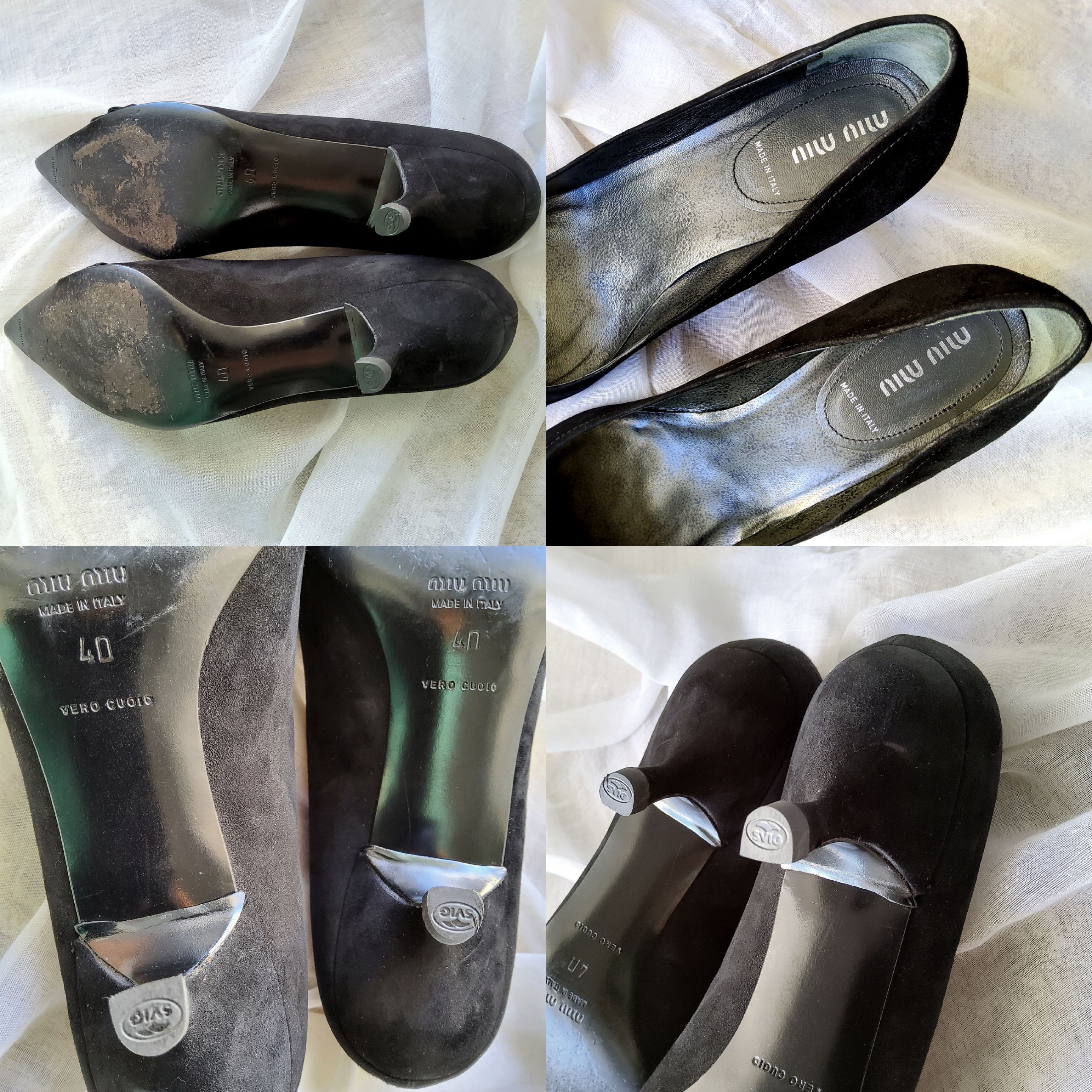 Miu Miu Miu Miu vintage y2k suede leather buckle pointy kitten heels Size US 10 / IT 40 - 10 Thumbnail