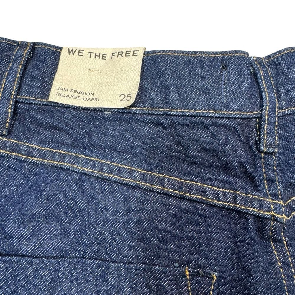 Free People NWT New Free People We The Free Relaxed Capri In Rinse Jean Size 25" / US 0 / IT 36 - 6 Thumbnail