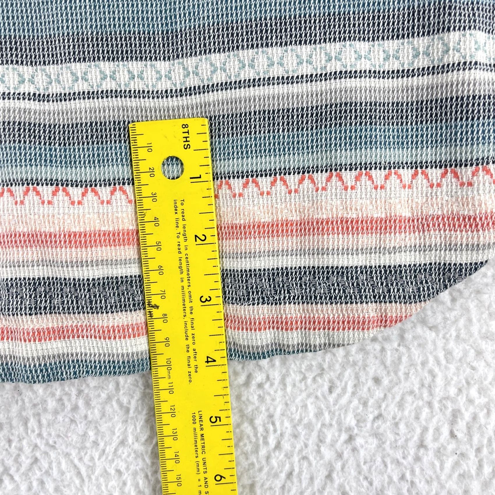 Anthropologie Anthropologie The Odells Liliana Dress Womens M Pink Gray Striped V-Neck Shirt Dress Size M / US 6-8 / IT 42-44 - 5 Thumbnail
