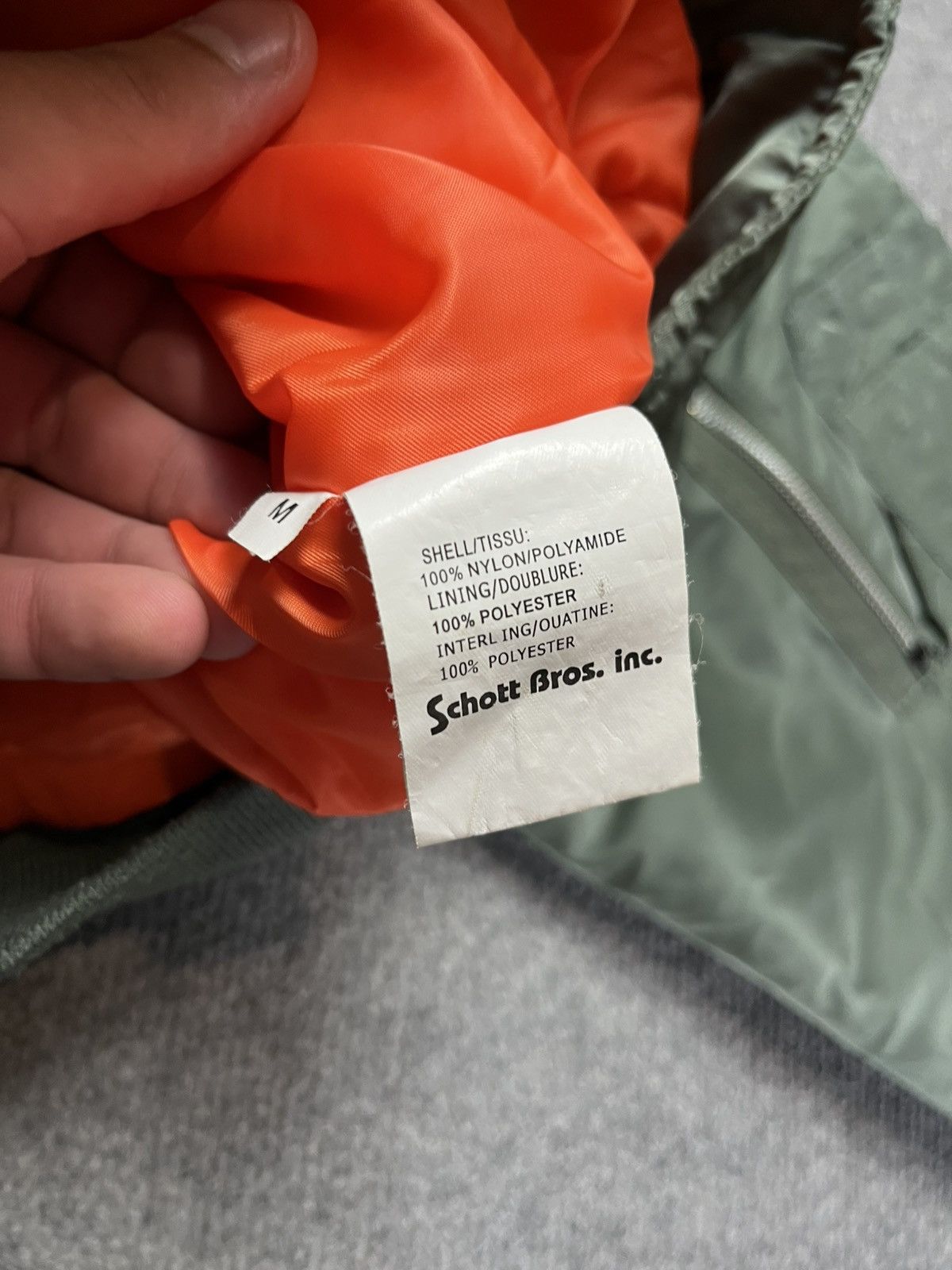 Schott Schott fly bomber type garment spec. 86 19-MS Size US M / EU 48-50 / 2 - 9 Thumbnail