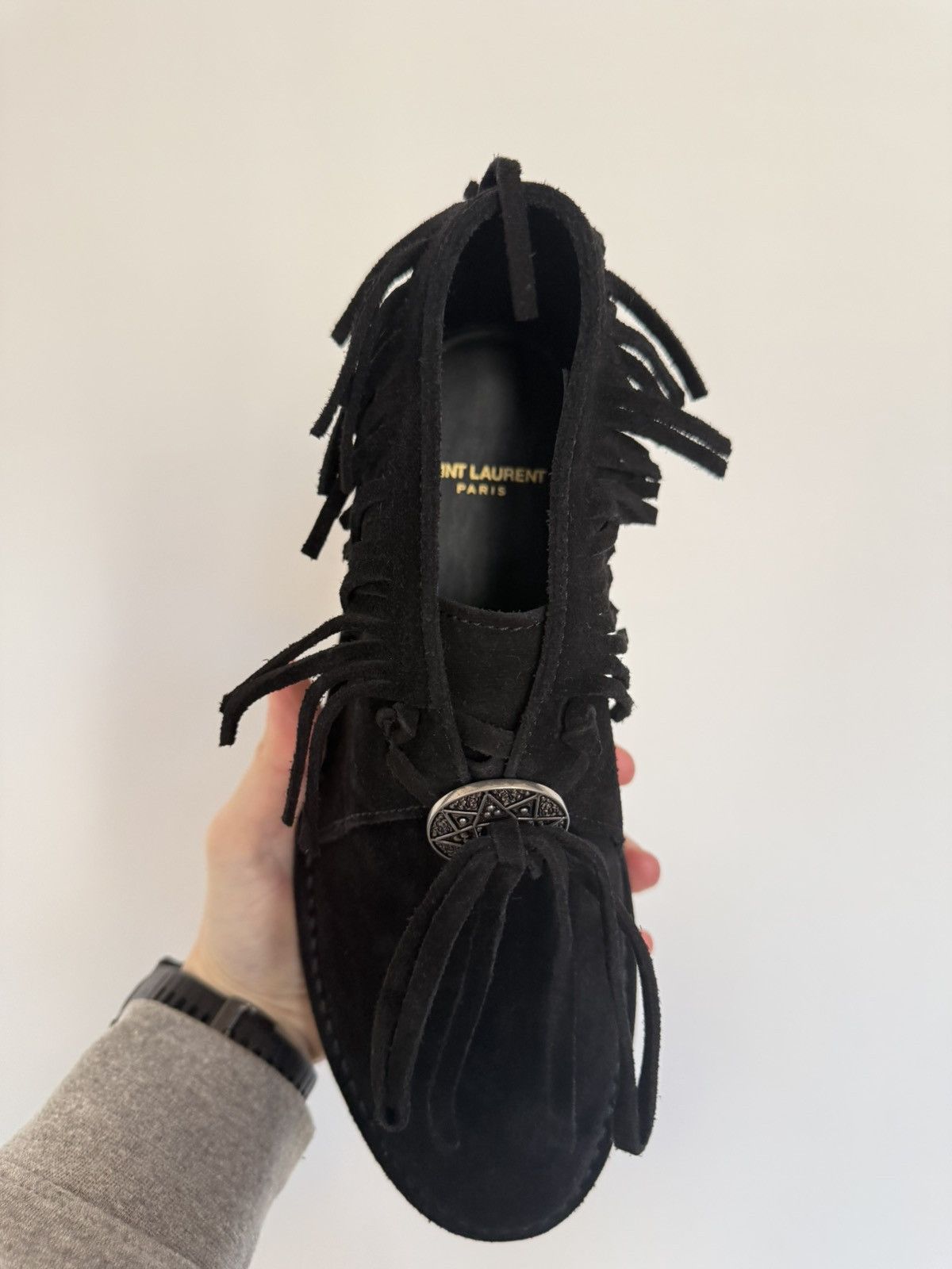 Saint Laurent Paris Saint Laurent Nino Fringe Shoes Size US 8 / EU 41 - 6 Thumbnail