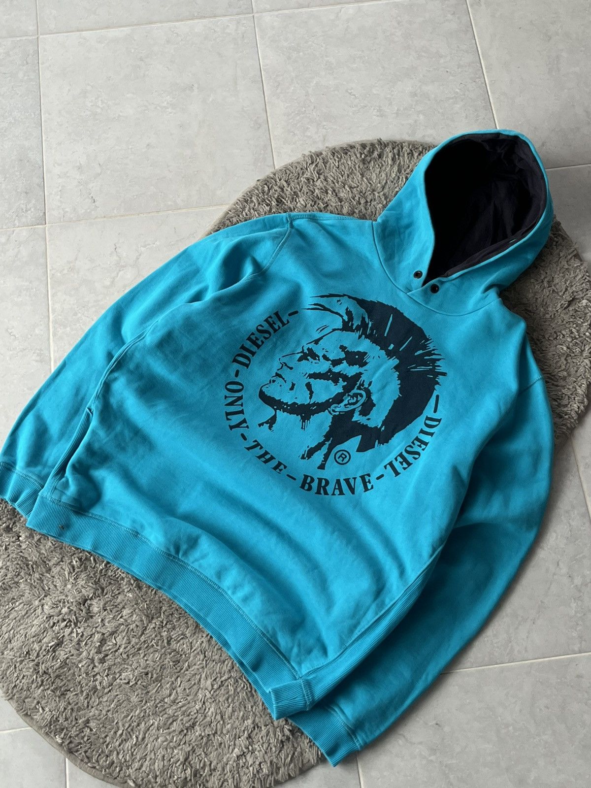 Diesel Vintage Hoodie Japanese Brand Diesel Size US XXL / EU 58 / 5 - 2 Thumbnail