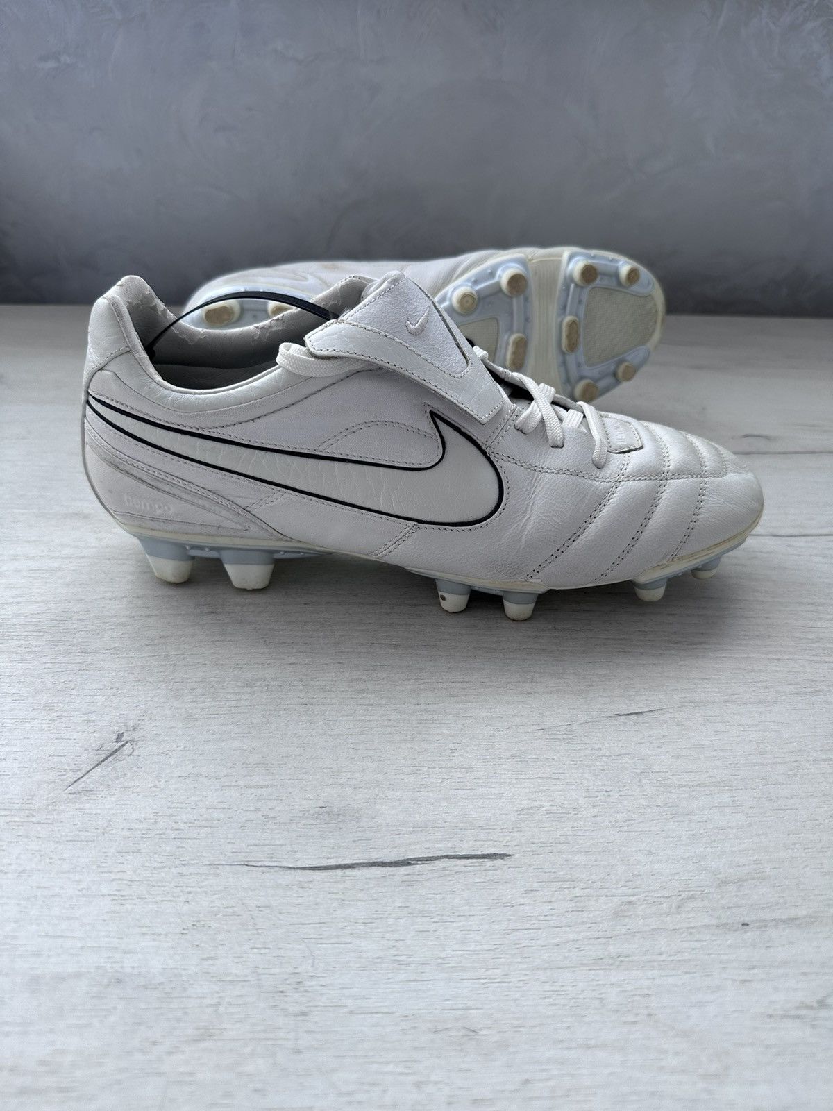 Nike Tiempo Legend Zoom Air Leather Football Cleats Boots