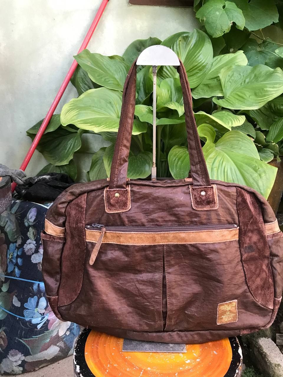 Japanese Brand × MasterPiece Masterpiece Leather Duffle Bag Size ONE SIZE - 1 Thumbnail