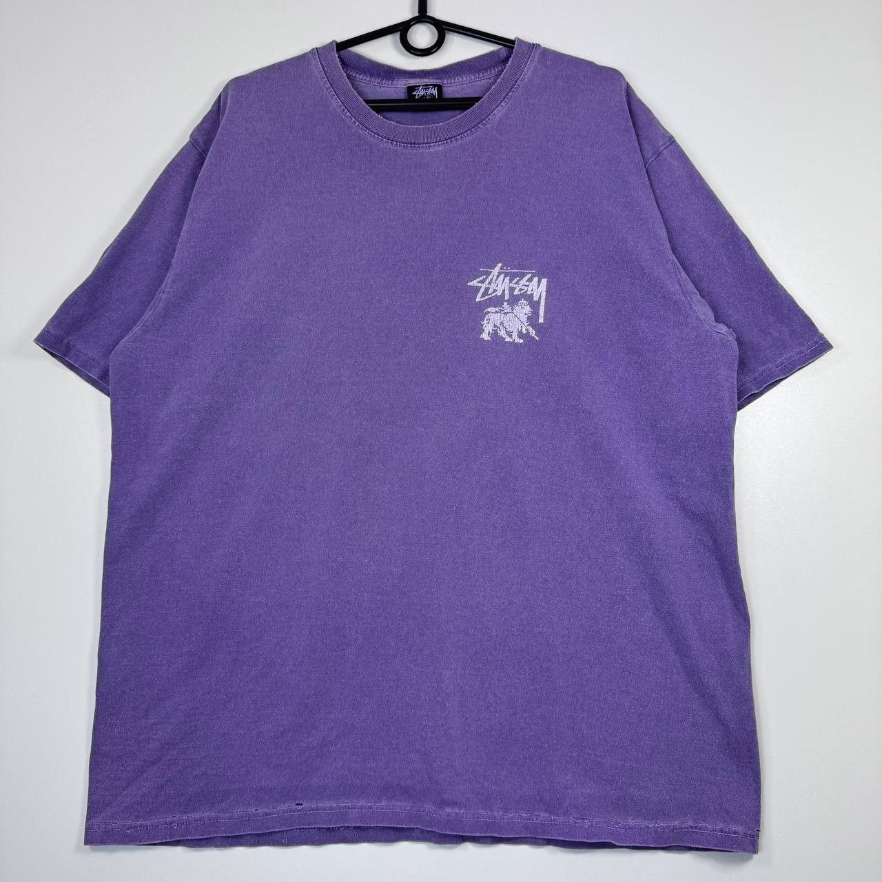 Stussy Stussy Graphic T Shirt Purple Faded Logo Print Mens Size XL Size US XL / EU 56 / 4 - 1 Thumbnail