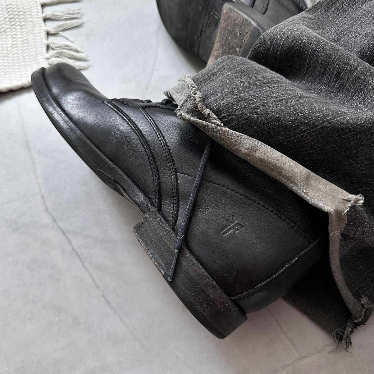 Dirk Bikkembergs Frye Phillip Lace Up Combat Biker Boots Viberg Vibe Size US 7.5 / EU 40-41 - 4 Thumbnail