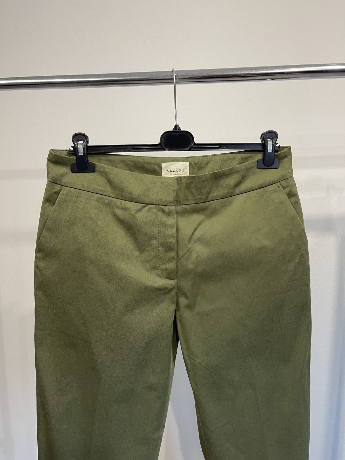 Sezane 🔥 Sezane woman’s pants trousers khaki 40 Size 30" / US 8 / IT 44 - 2 Thumbnail