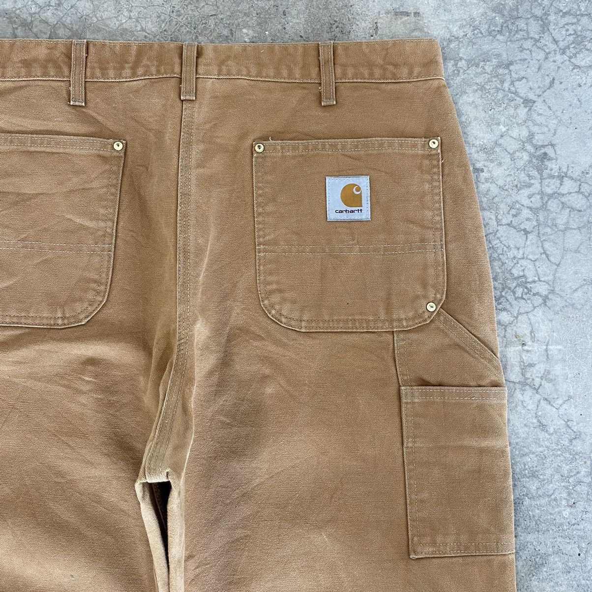 Carhartt Vintage Carhartt Double Knee Tan Carpenter Workwear Pants Size US 35 - 23 Thumbnail