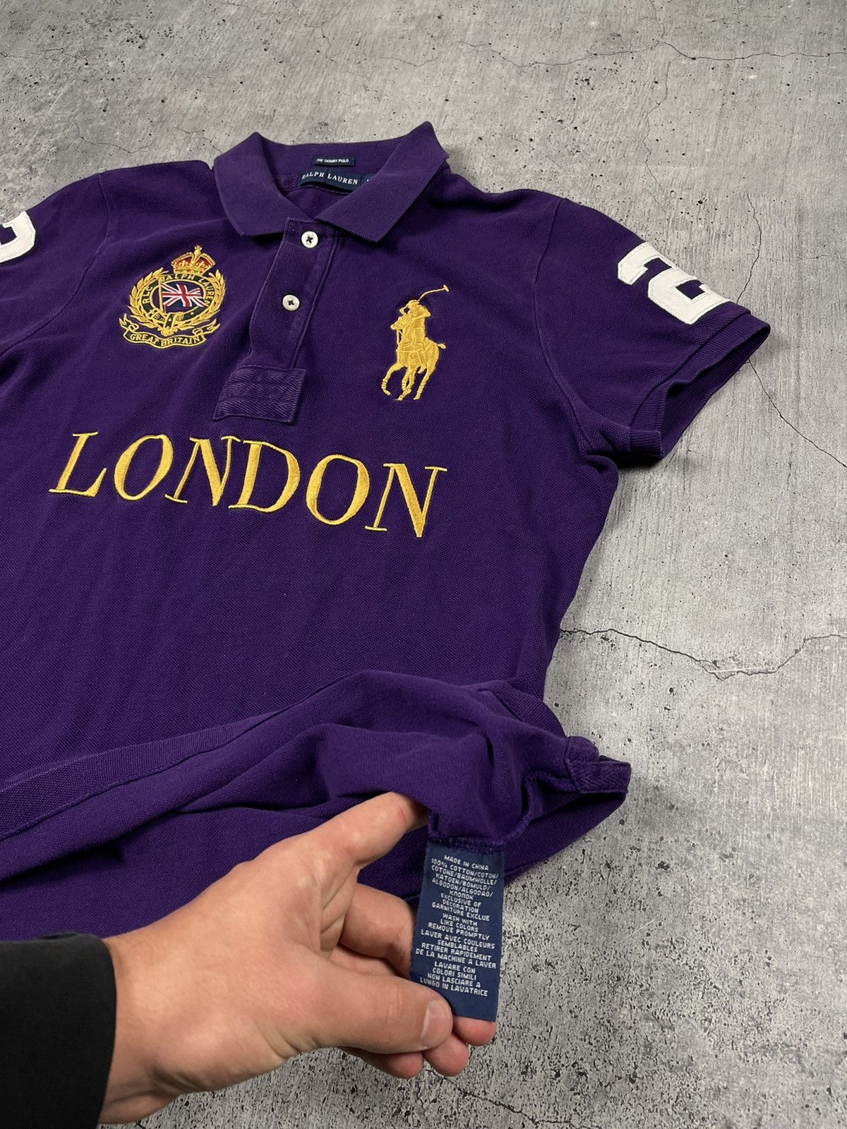 Polo Ralph Lauren × Ralph Lauren × Vintage RARE ! Polo Ralph Lauren rugby "LONDON" t-shirt Size M / US 6-8 / IT 42-44 - 4 Thumbnail