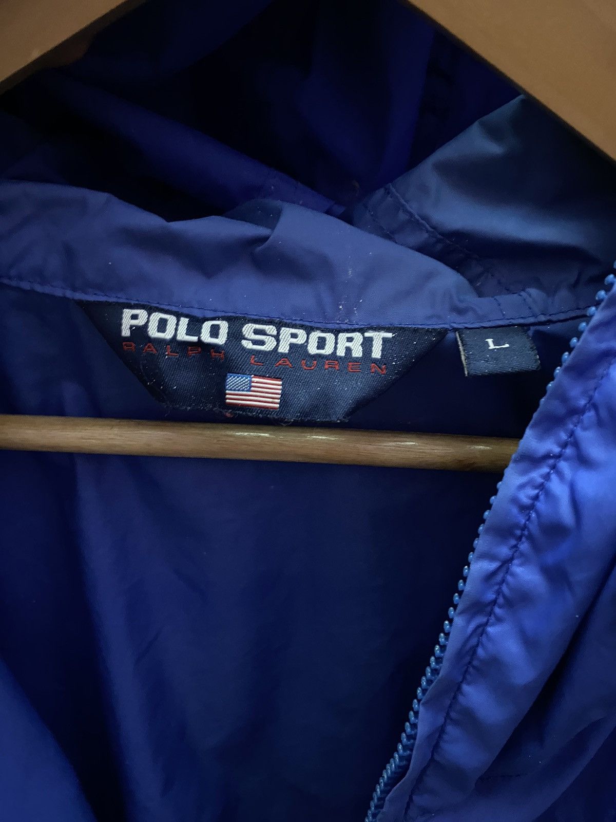 Polo Ralph Lauren × Ralph Lauren × Vintage Vintage 90s Polo Sport Spell Out Jacket Size US L / EU 52-54 / 3 - 9 Thumbnail