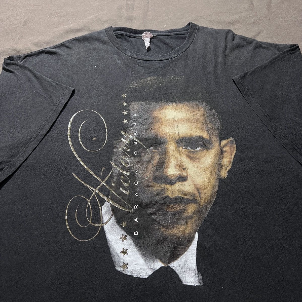 Rap Tees Y2K Barack Obama Black History Graphic 2XL Faded politics Size US XXL / EU 58 / 5 - 4 Thumbnail