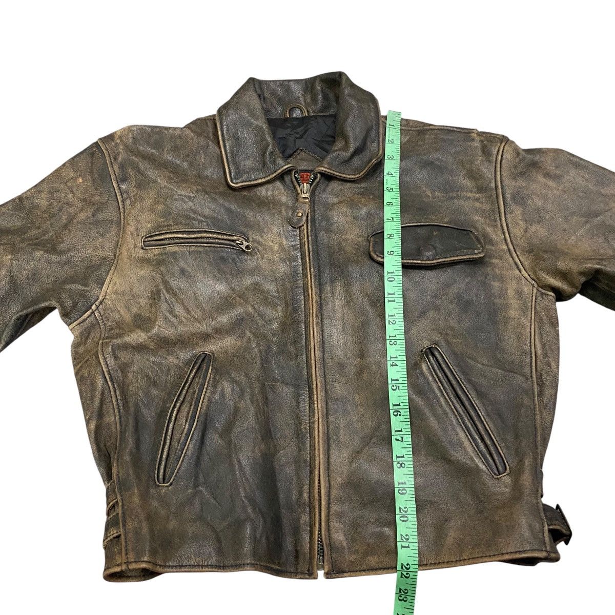 Genuine Leather × Leather × Vintage Vintage G.S.C On Time Leather Zipper Jacket M Size Size US M / EU 48-50 / 2 - 15 Thumbnail