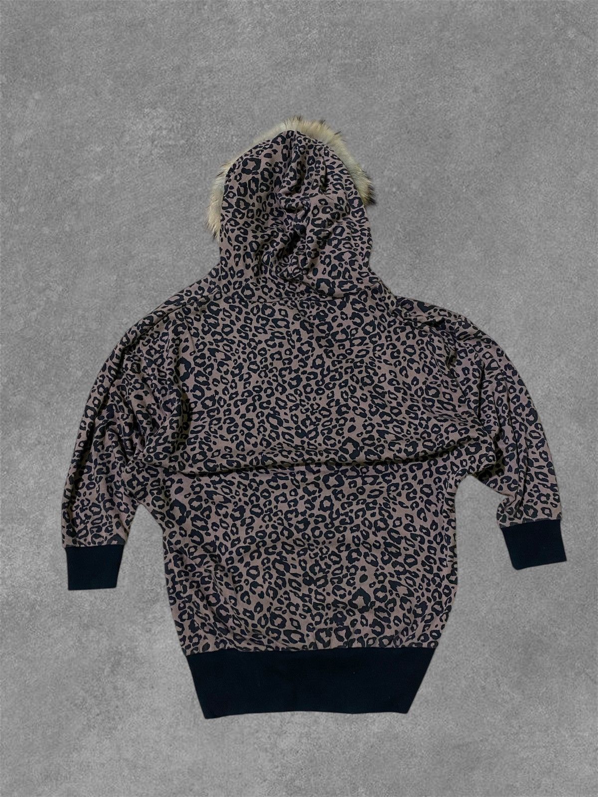 If Six Was Nine × Japanese Brand × Le Grande Bleu (L.G.B.) Fur Hoodie leopard Cornflake lived japanese brand Size L / US 10 / IT 46 - 2 Thumbnail