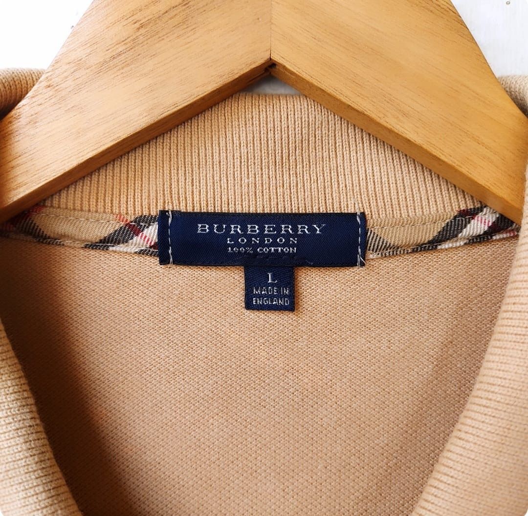 Burberry × Vintage Vintage Burberry Pocket Polo Shirt Size US L / EU 52-54 / 3 - 7 Thumbnail