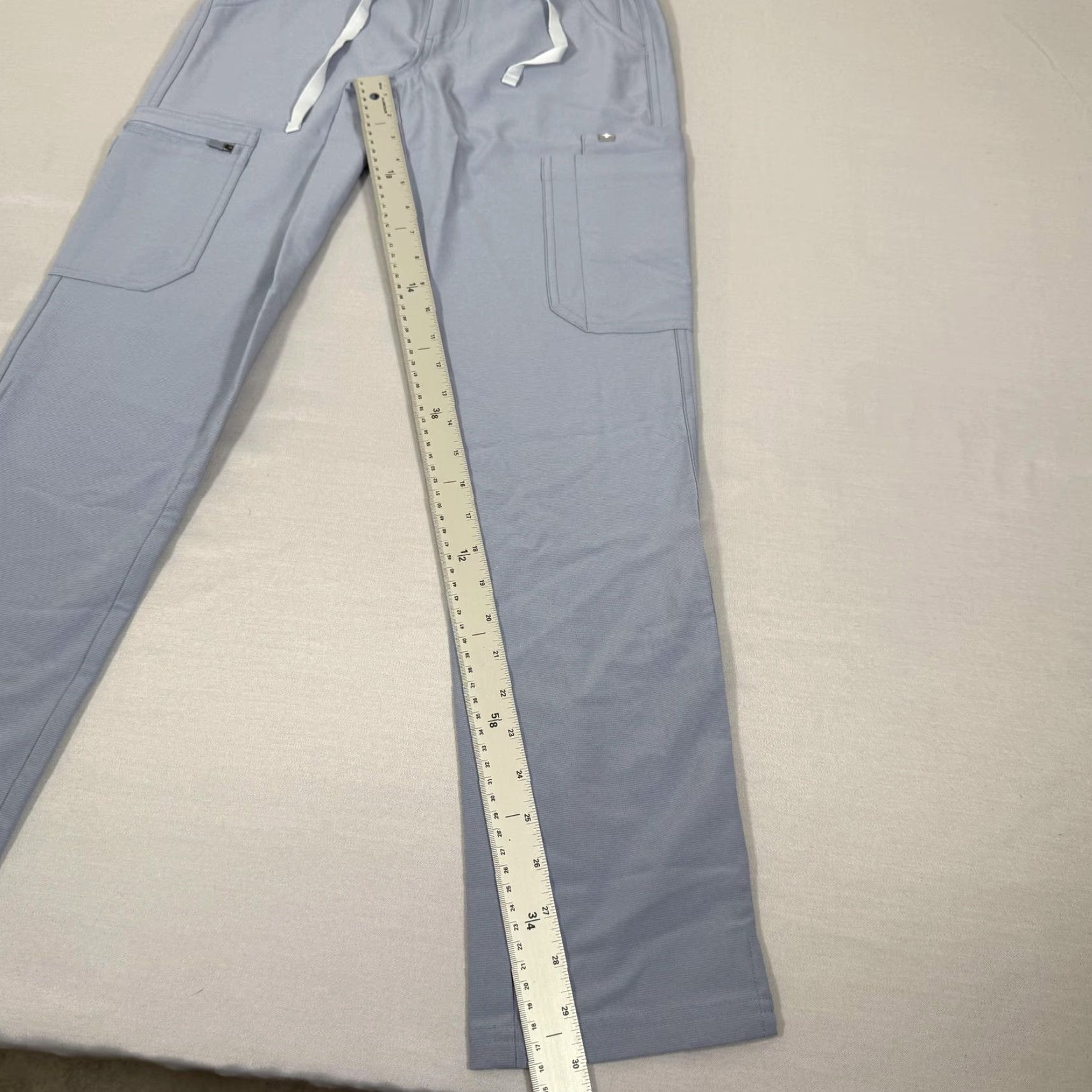Vintage FIGS Yola Pants Womens XXS Blue High Waisted Scrub Technical Collection Size 24" / US 00 / IT 34 - 3 Thumbnail