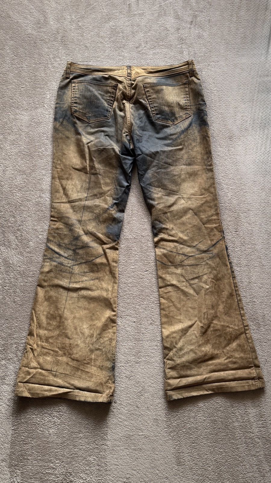 Japanese Brand Flared Grunge Y2K Vintage Distressed Jeans LGB rick owens Size 34" / US 12 / IT 48 - 3 Thumbnail