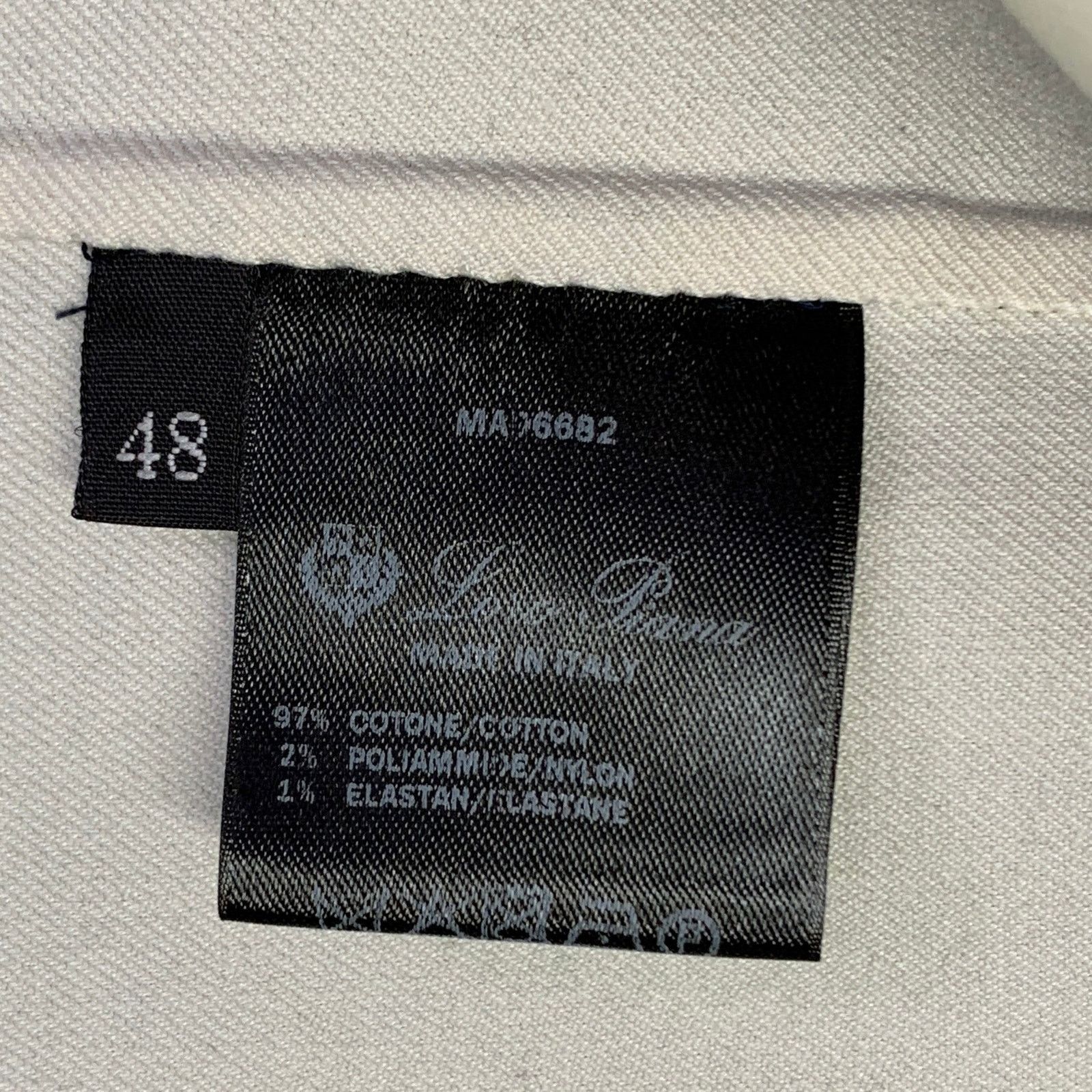 Loro Piana LORO PIANA Caleb Navy Cotton Double Breasted Jacket Blazer Size XL / US 12-14 / IT 48-50 - 8 Thumbnail