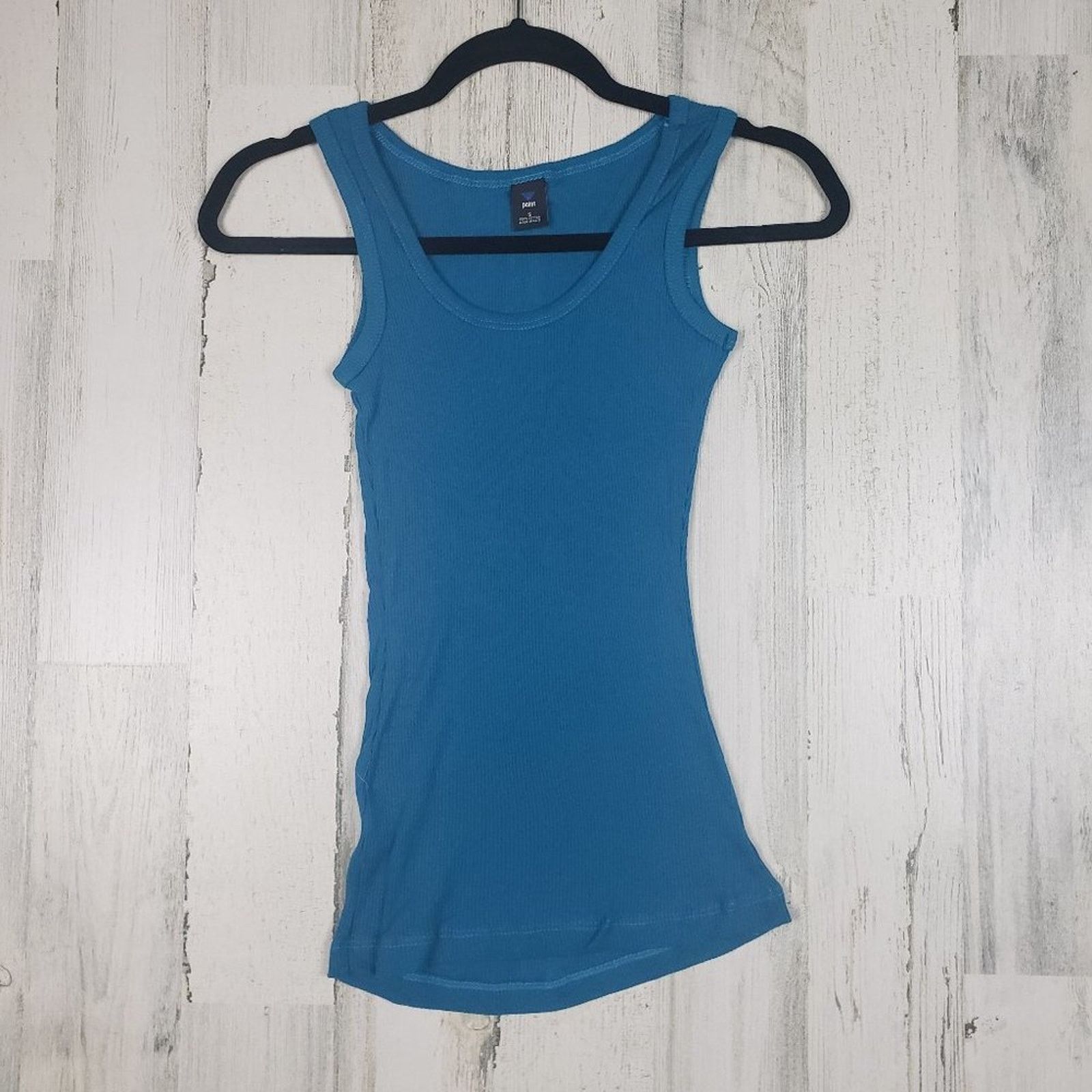 Other NWOT Point Sportswear Teal Blue Ribbed Tank Top Size Medium Size M / US 6-8 / IT 42-44 - 1 Thumbnail