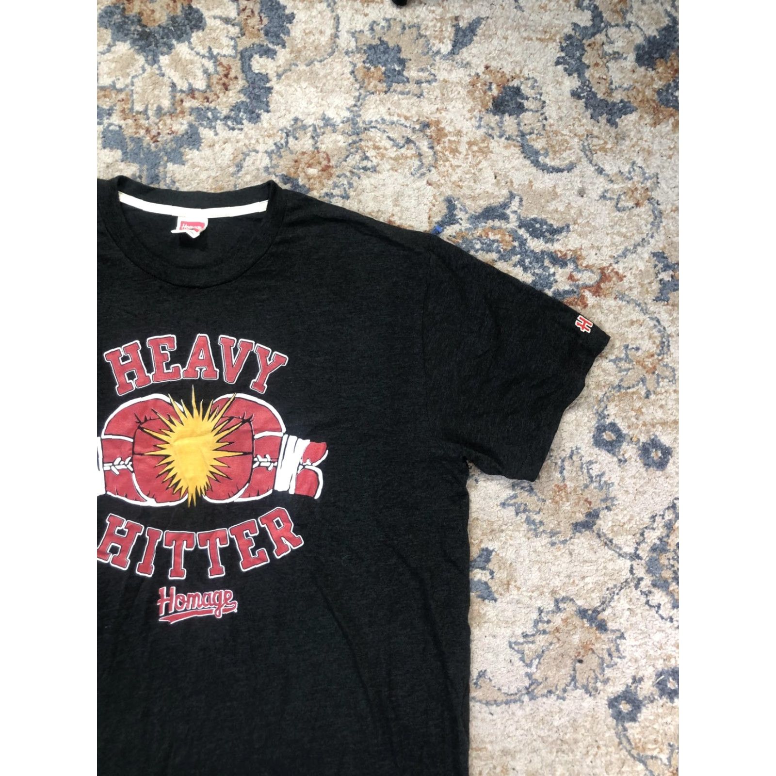 Vintage Homage Heavy Hitter Shirt Mens 2XL Gray Boxing Gloves Graphic Tee Soft Crewneck Size US XXL / EU 58 / 5 - 4 Thumbnail