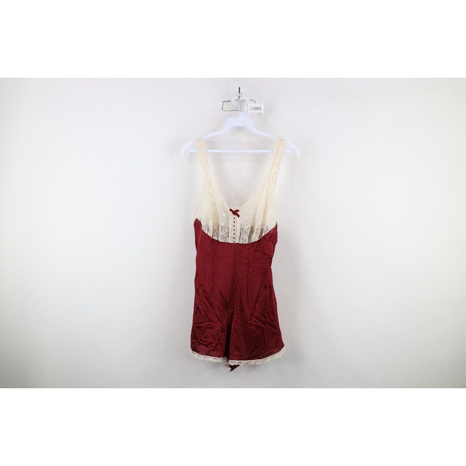 Vintage Vintage 60s 70s Rockabilly Hollywood Lace Snap Crotch Romper Size M / US 6-8 / IT 42-44 - 1 Thumbnail