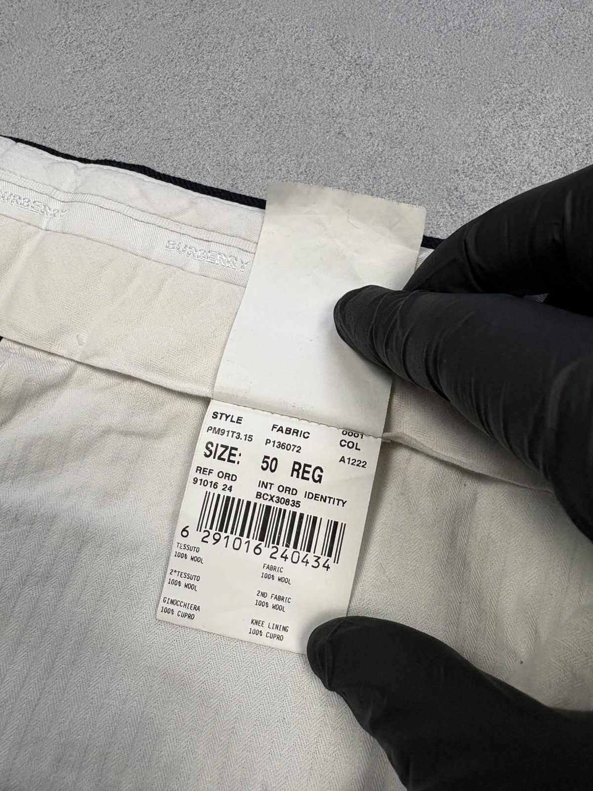 Burberry Burberry Avant-Garde Wool Trousers Curved Pockets Raw Hem 50 Size US 34 / EU 50 - 17 Thumbnail