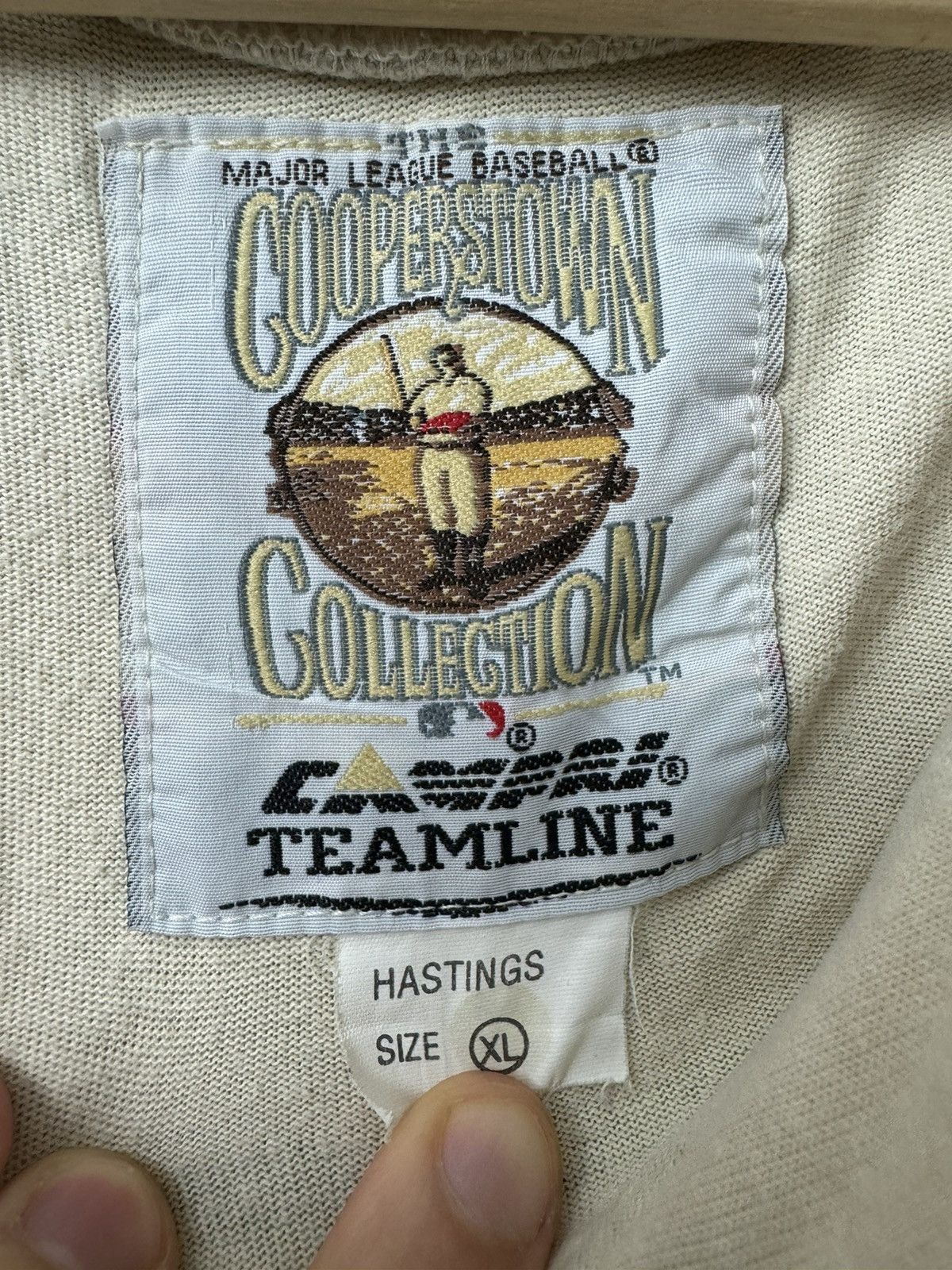 MLB Vintage 90s Cooperstown Collection MLB Baseball Jersey Rare Size US XL / EU 56 / 4 - 4 Thumbnail