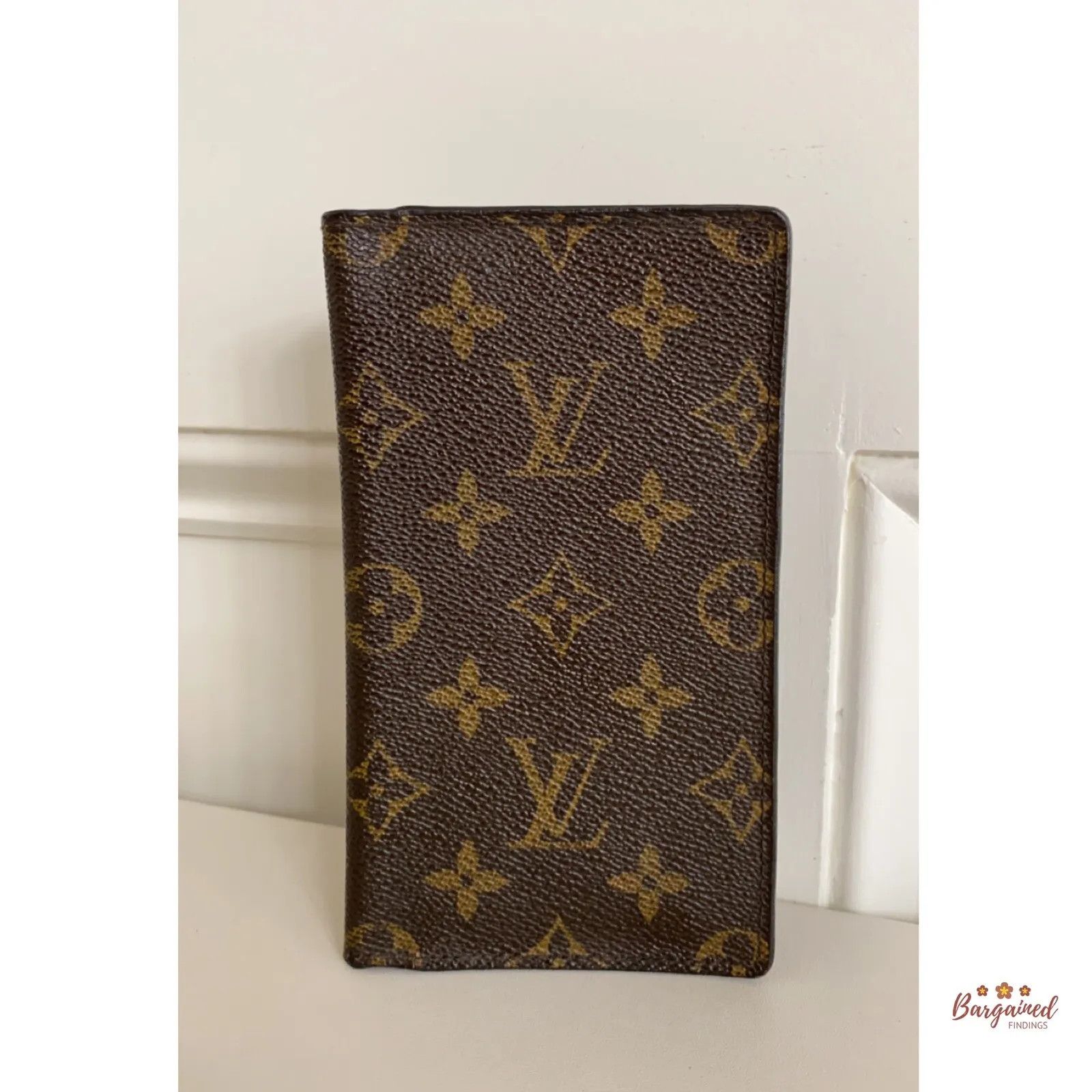 Louis Vuitton LOUIS VUITTON Monogram Canvas Checkbook Holder Case Wallet Size ONE SIZE - 1 Thumbnail
