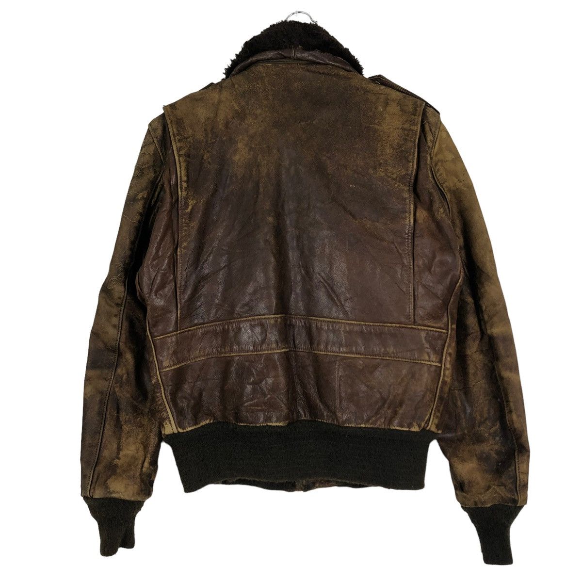 Schott 🔥VINTAGE A2 FLYERS LEATHER JACKET SCHOTT USA SPORTSWEAR Size US M / EU 48-50 / 2 - 7 Thumbnail