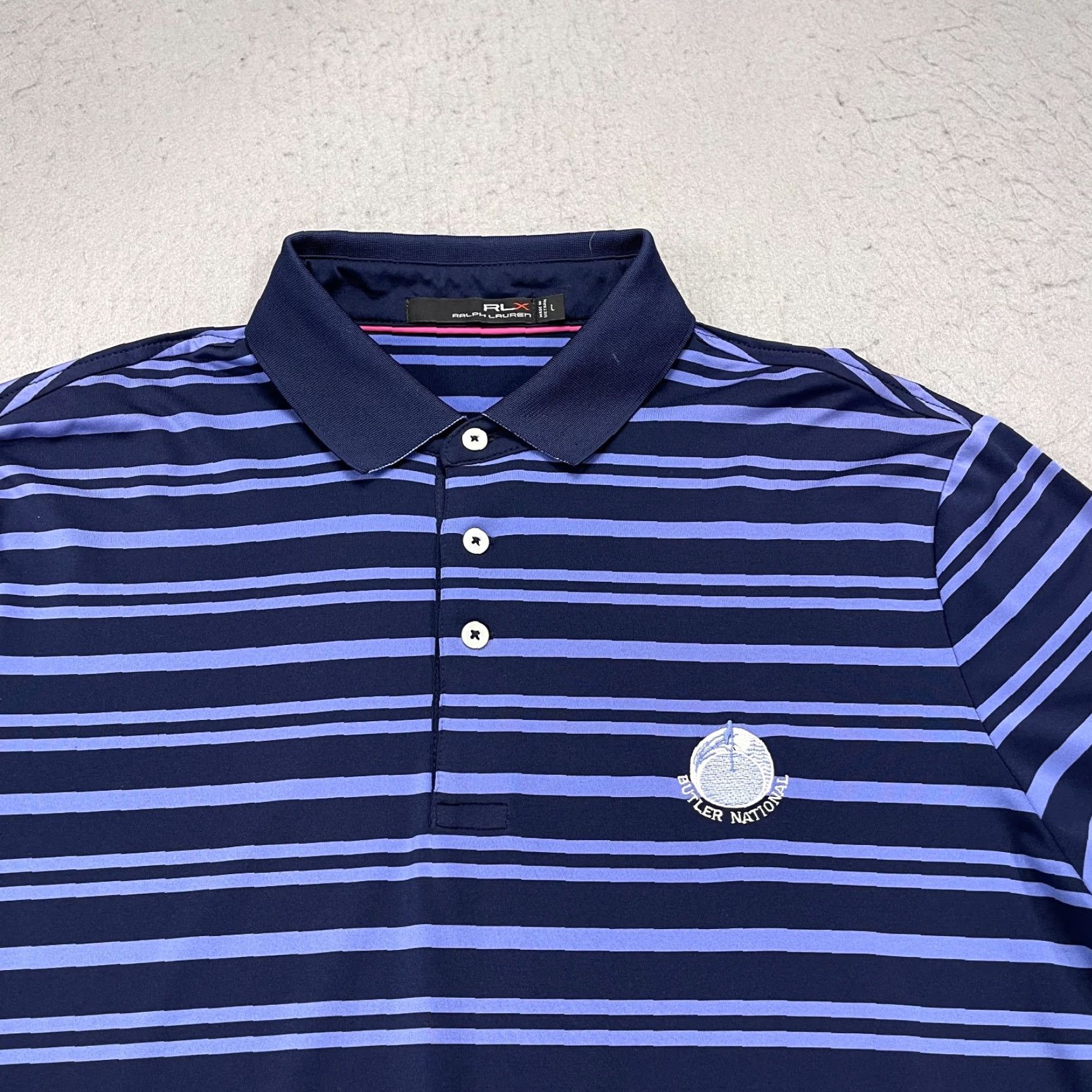 RLX Ralph Lauren RLX Ralph Lauren Polo Shirt Mens Large Blue Logo Golf Stretch Polo Shirt - RLX Polo Golf Shirt Mens L Blue Logo Stretch Size US L / EU 52-54 / 3 - 2 Thumbnail