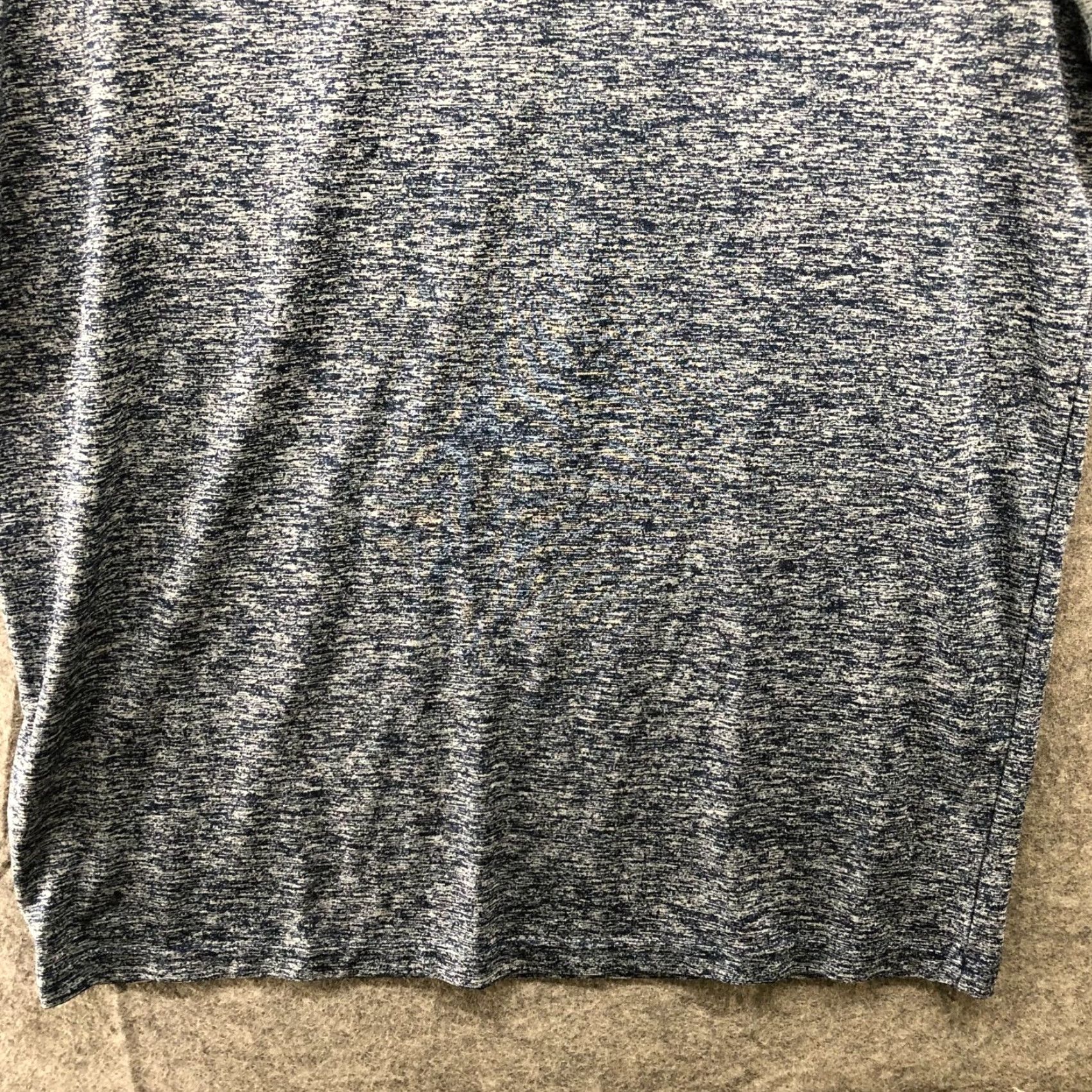 Under Armour Under Armour HeatGear T Shirt Mens S Loose Short Sleeve Raglan Crewneck Breathable Lightweight Moisture Wicking Blue Heather Sports Activewear Shirt Size US S / EU 44-46 / 1 - 6 Thumbnail